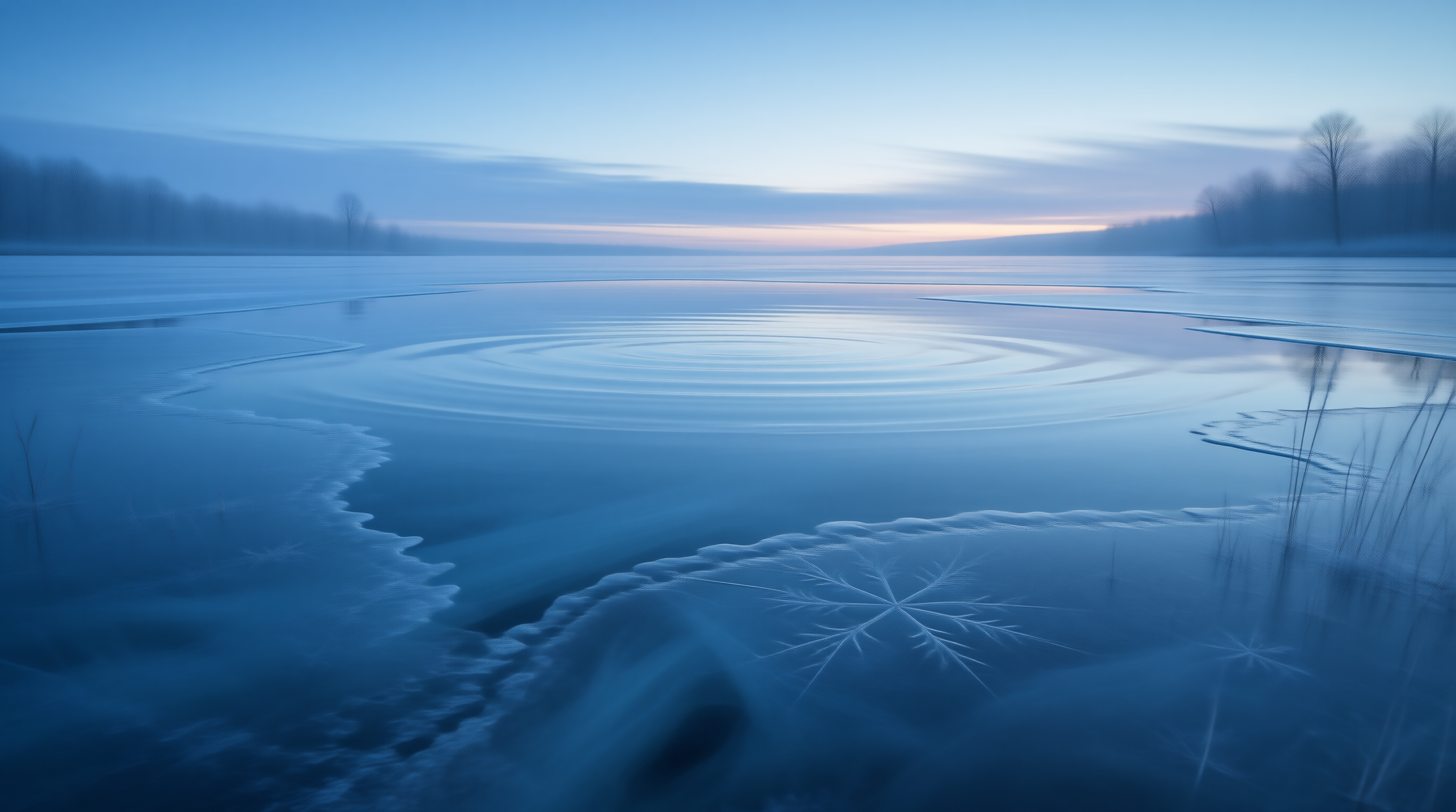 Frozen Lake Ripples