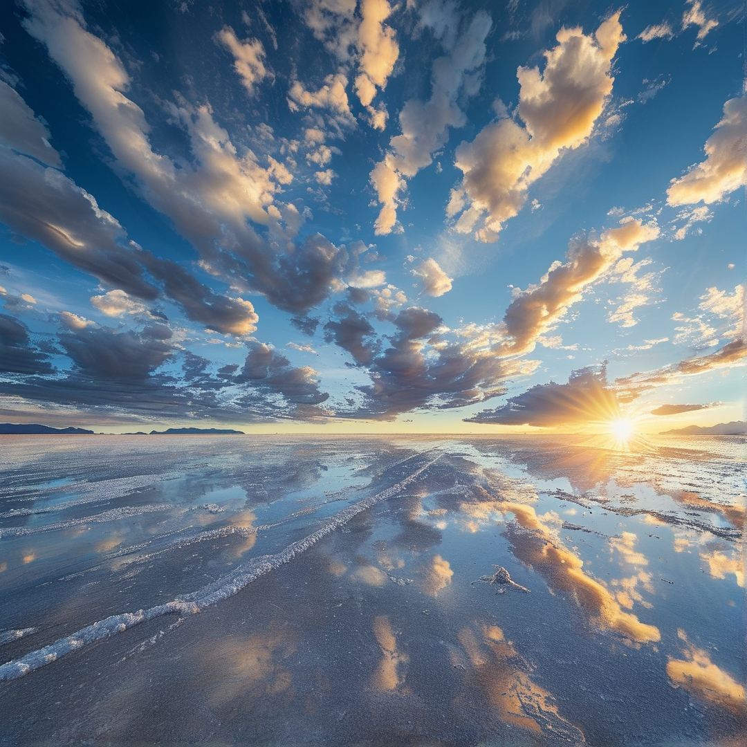 Beach Sunset Reflection