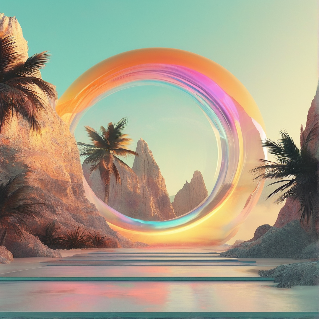Iridescent Portal to Oasis