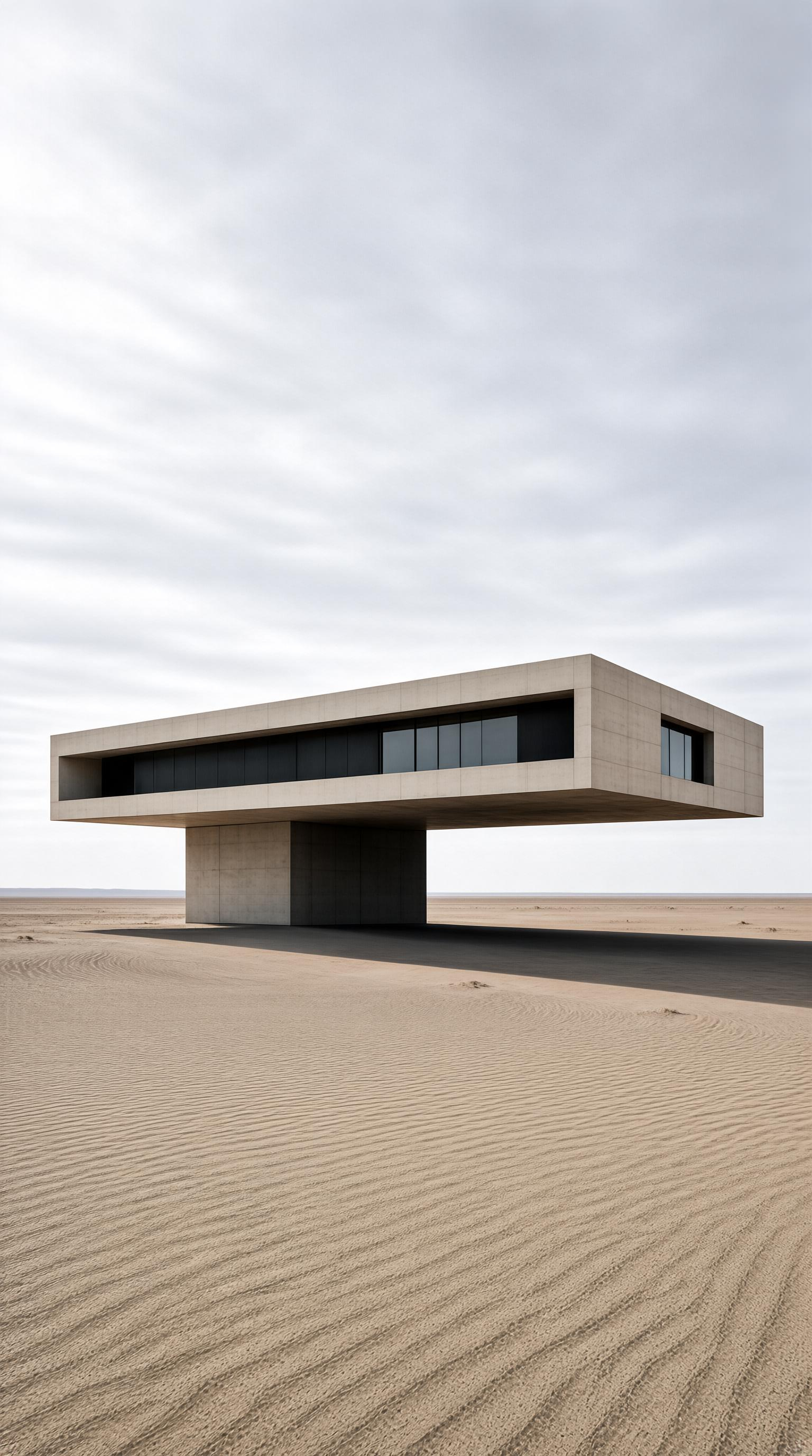 Desert Floating Concrete Structure