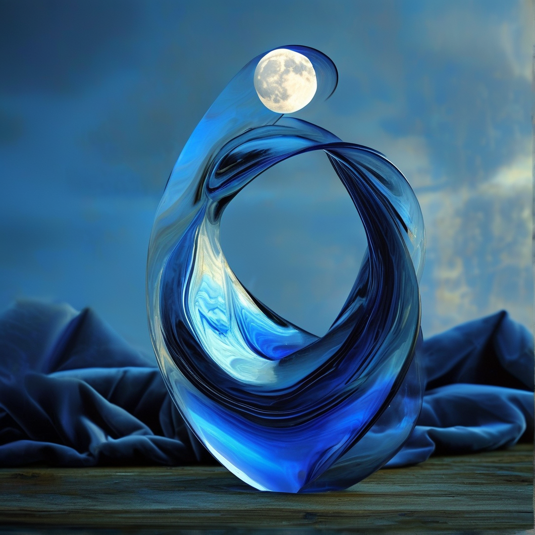 Blue Moon Sculpture