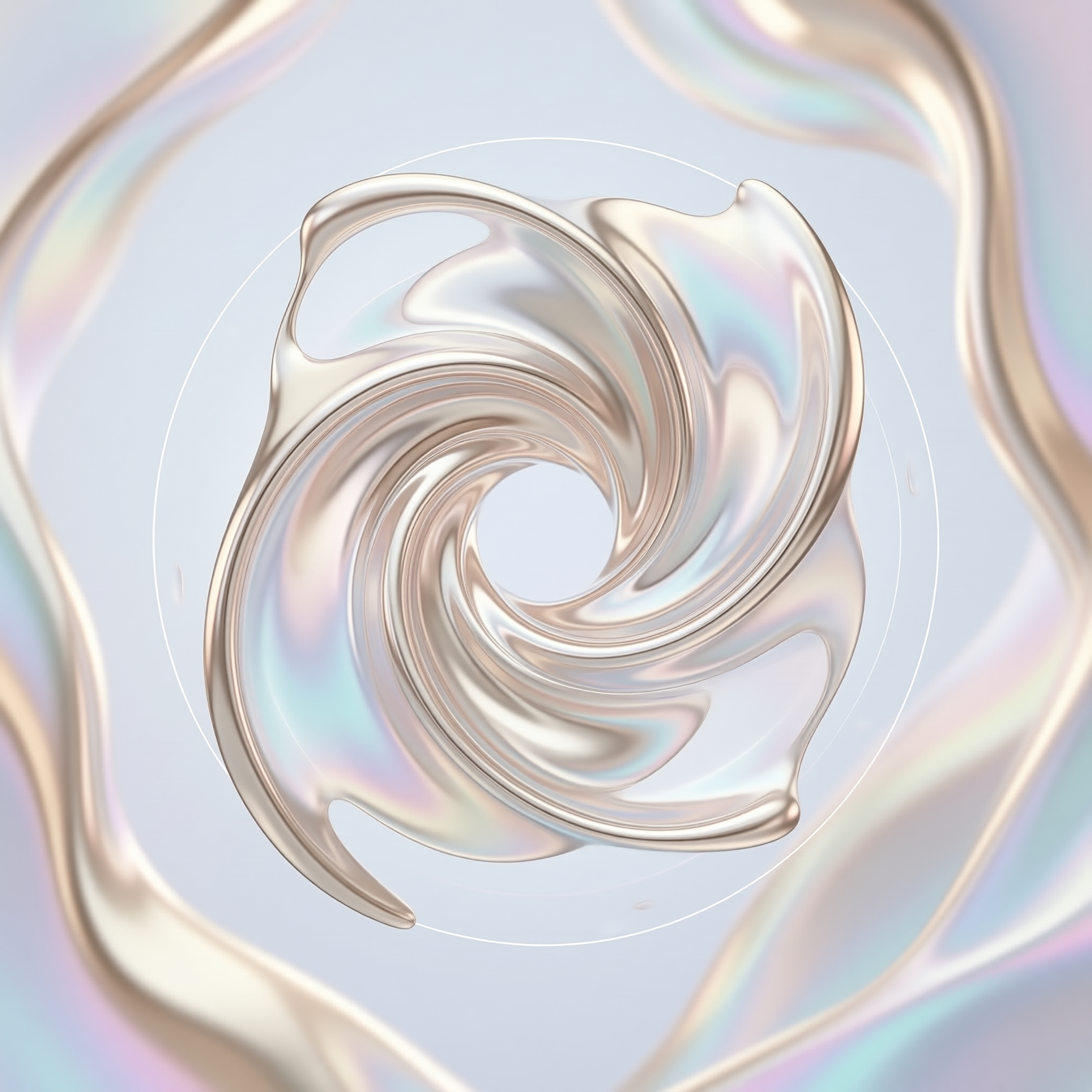 Iridescent Liquid Swirl