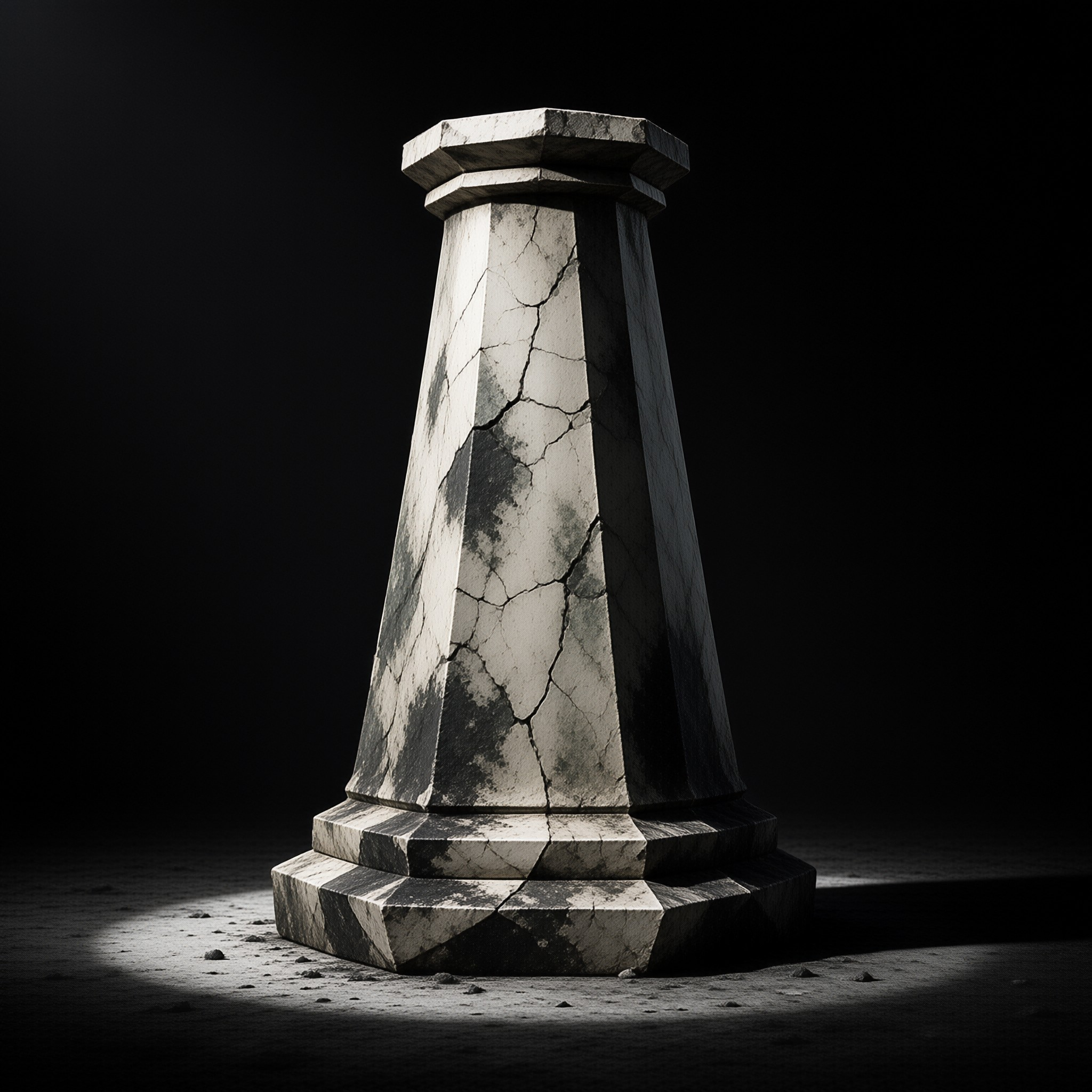 Cracked Stone Pillar
