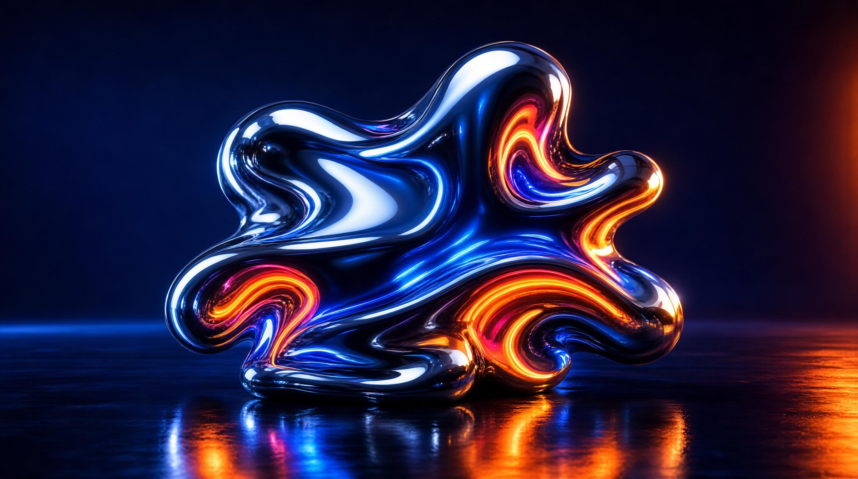 Liquid Chrome Abstract