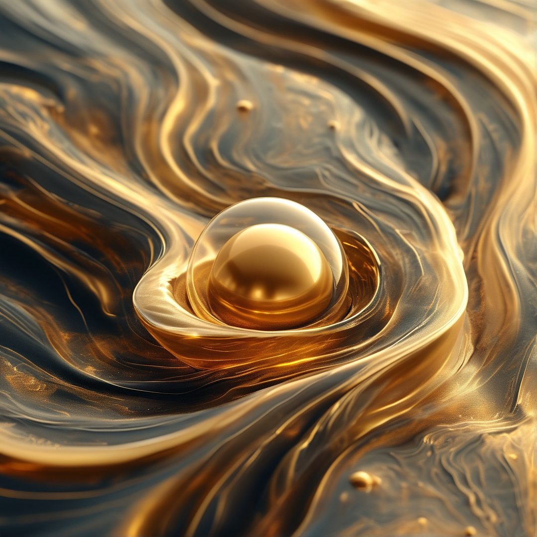 Golden Liquid Sphere