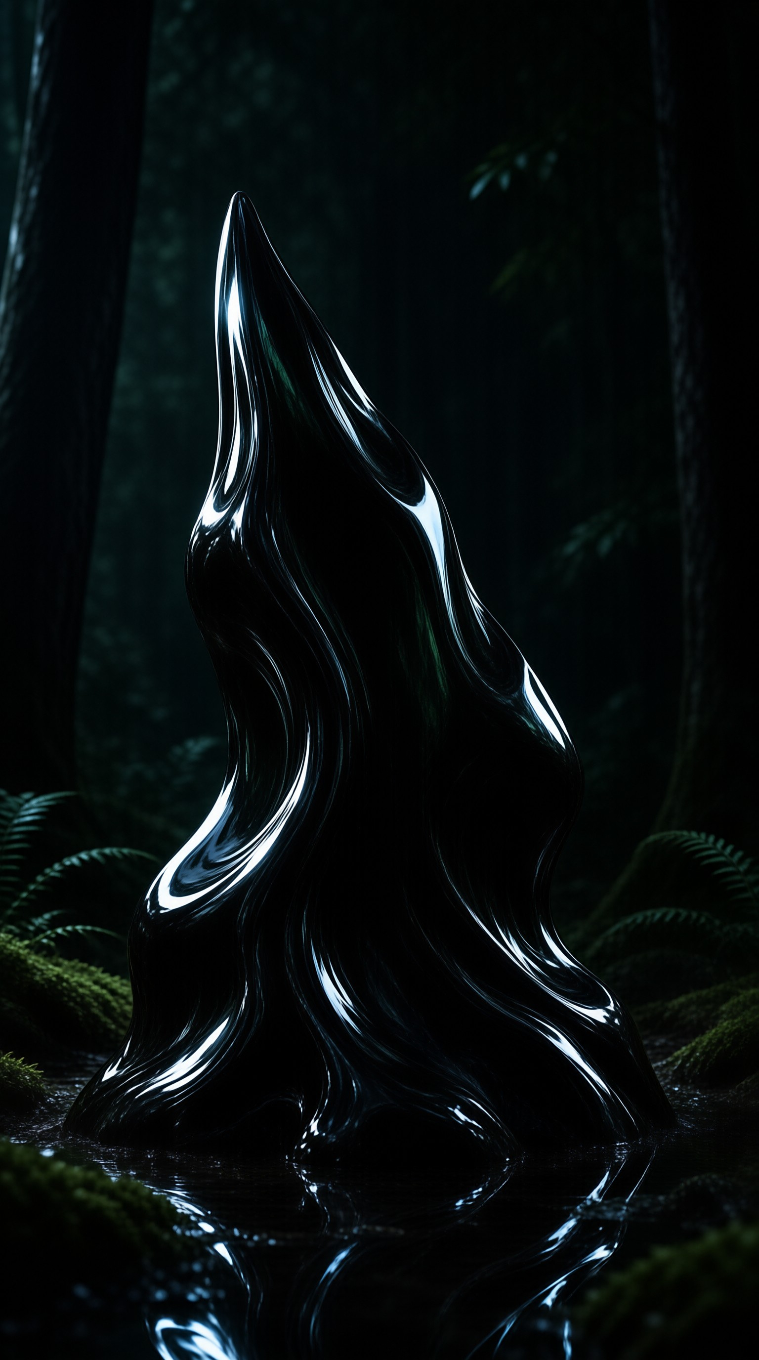 Dark Fluid Sculpture