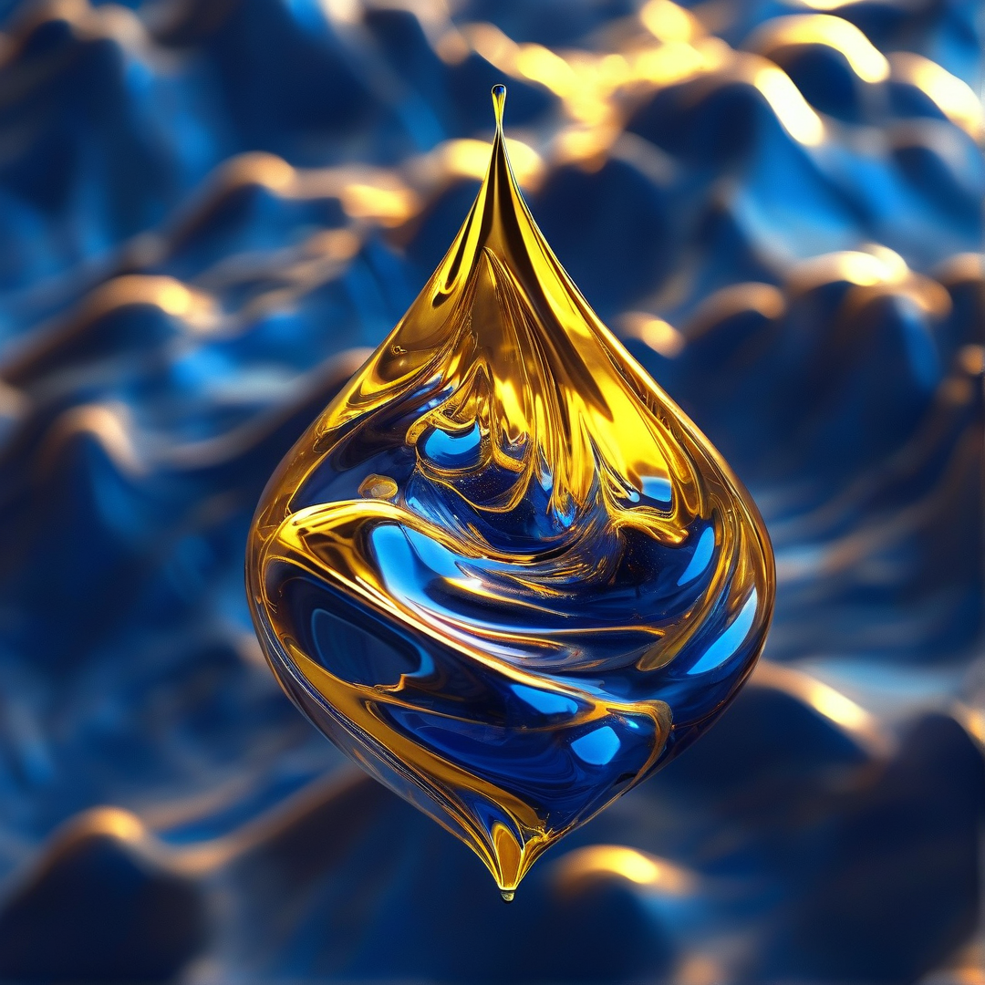 Golden Liquid Droplet