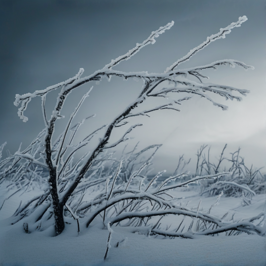 Frozen Winter Branches