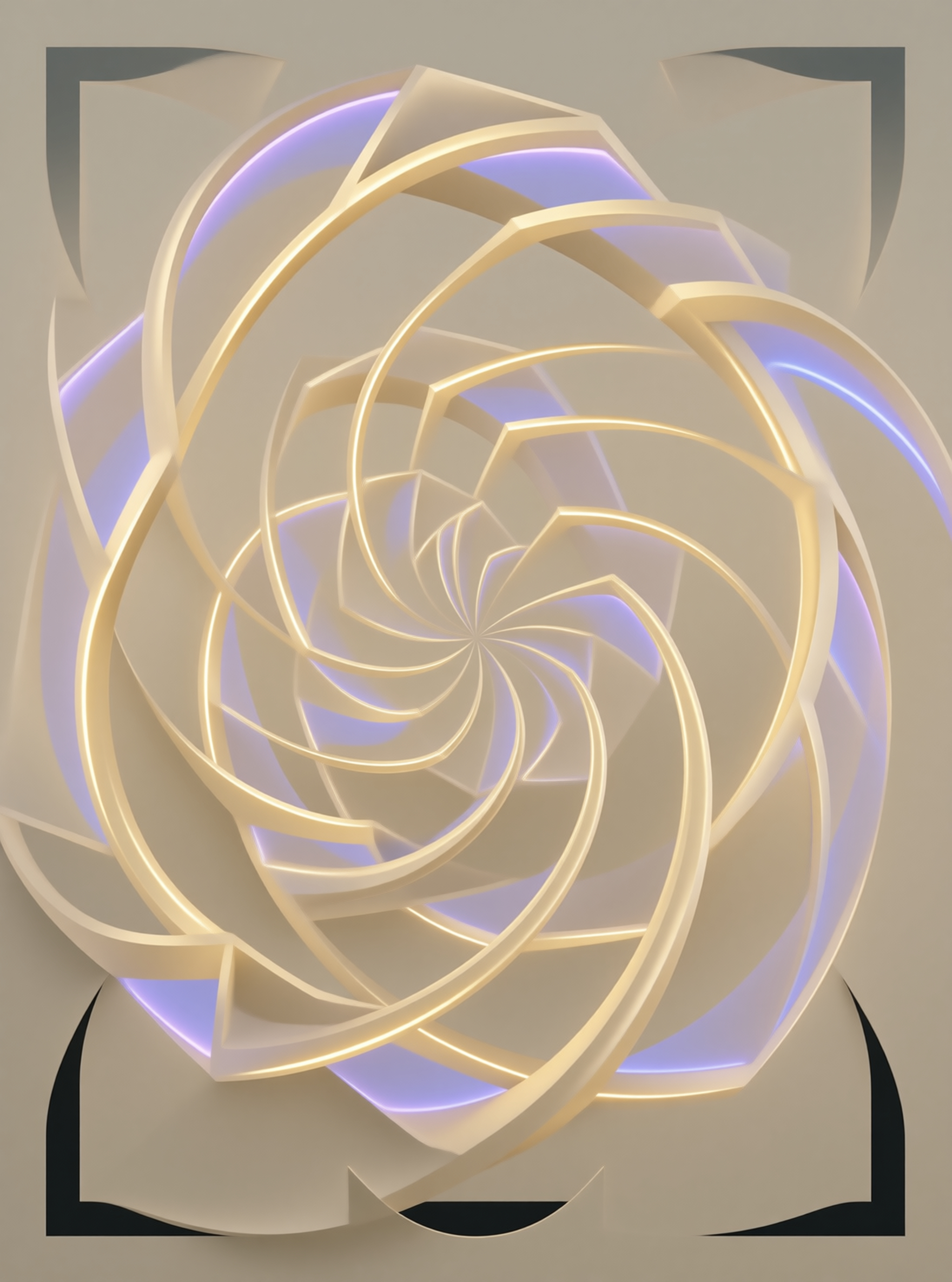 Abstract Geometric Spiral