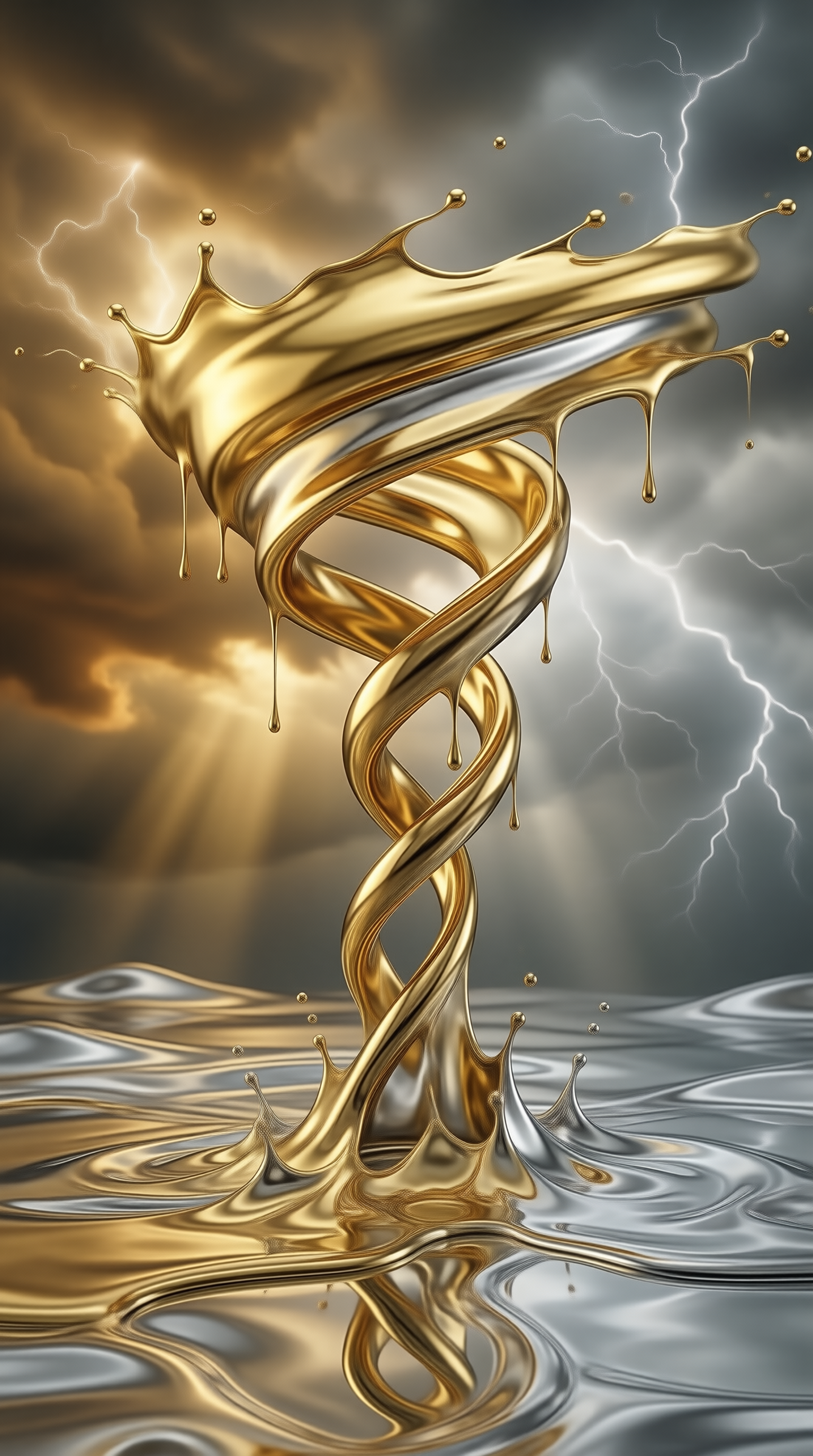 Golden Liquid Helix