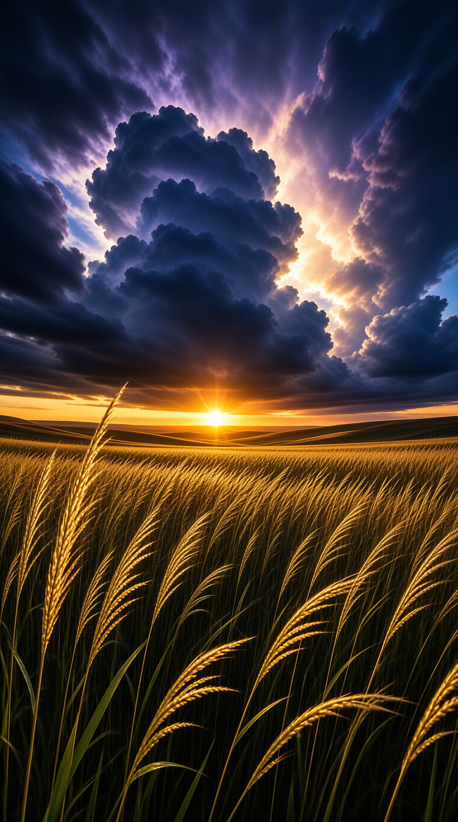 Golden Wheat Field Sunset