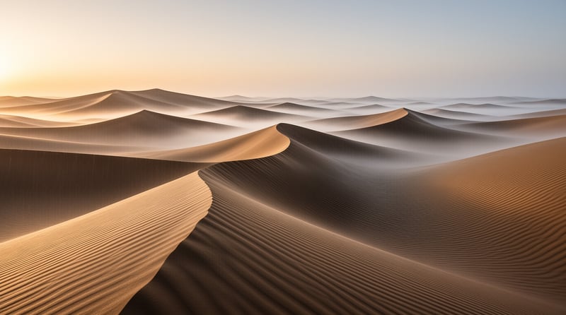 Desert Dunes in Golden Light