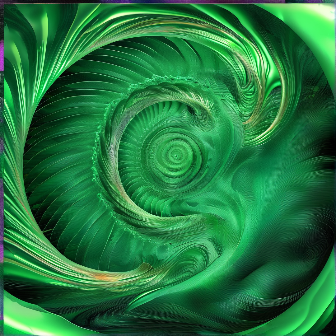 Abstract Green Vortex