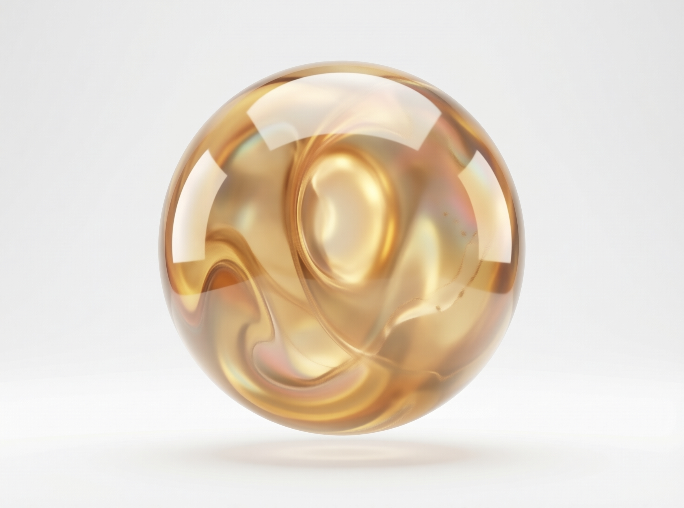 Swirling Golden Sphere