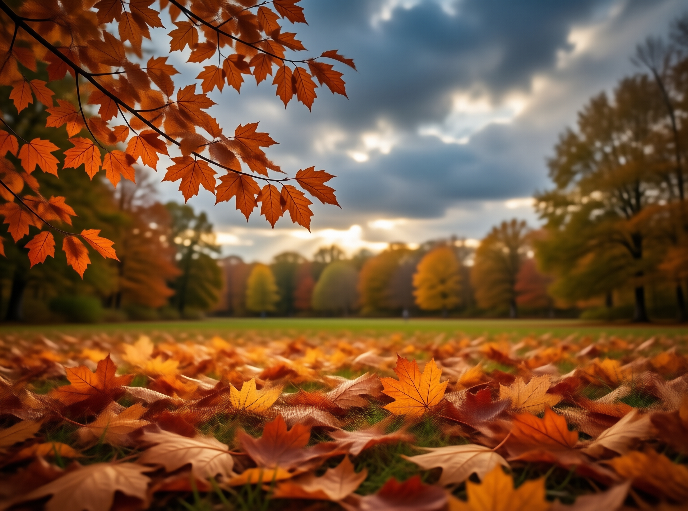 Serene Autumn Park Scene