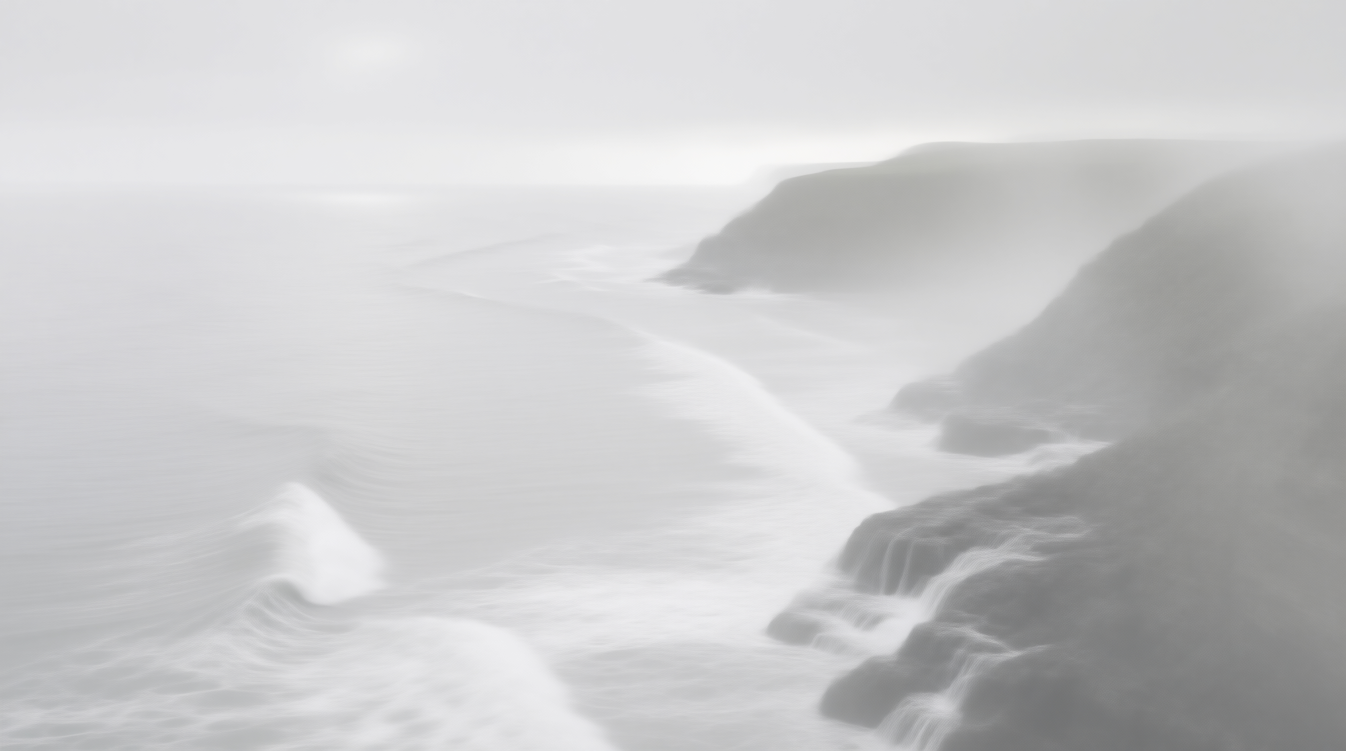 Foggy Coastal Cliffs
