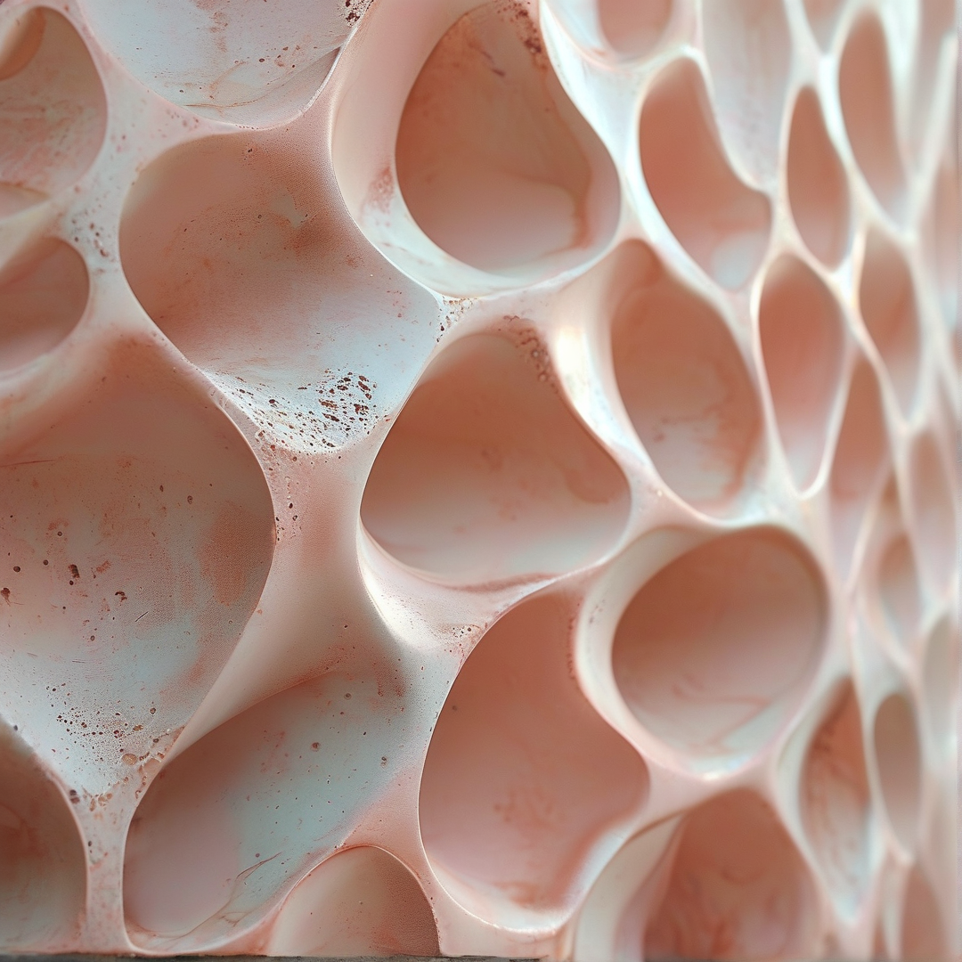 Pink Honeycomb Closeup