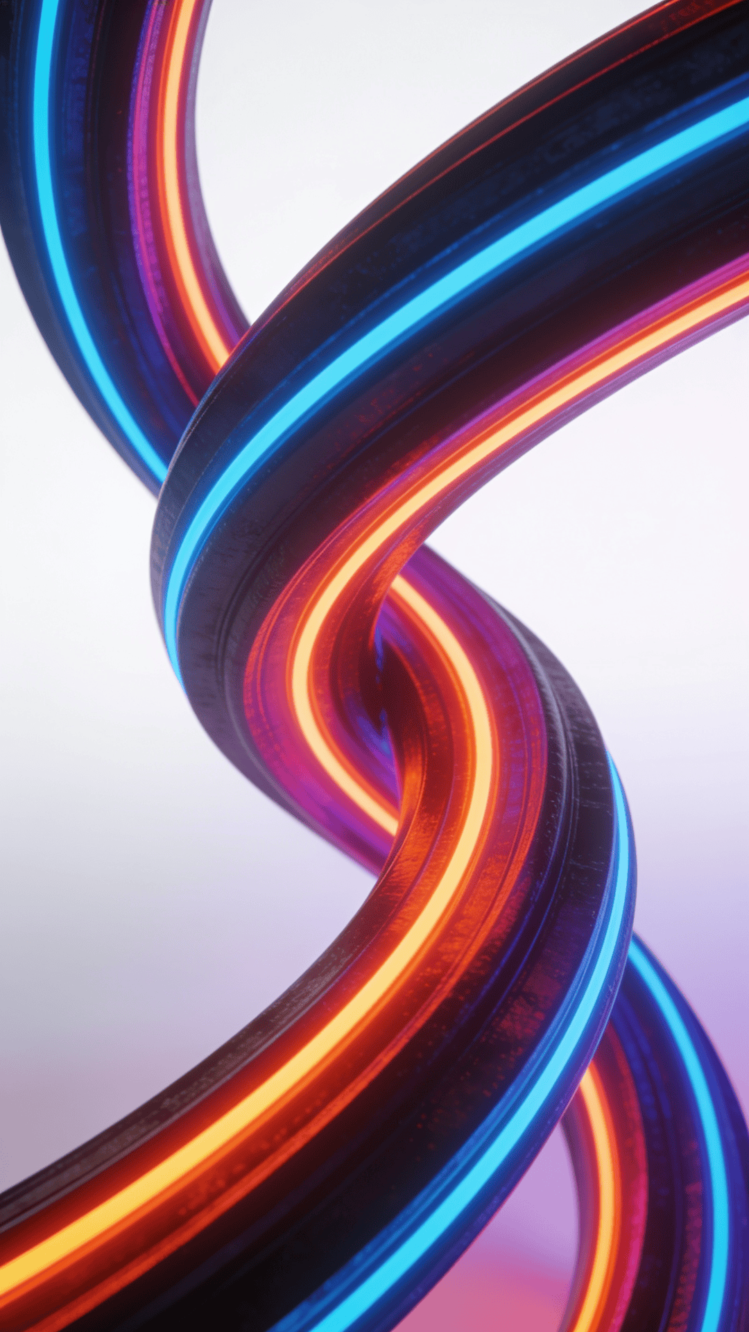 Bold, Neon Mobius Strip