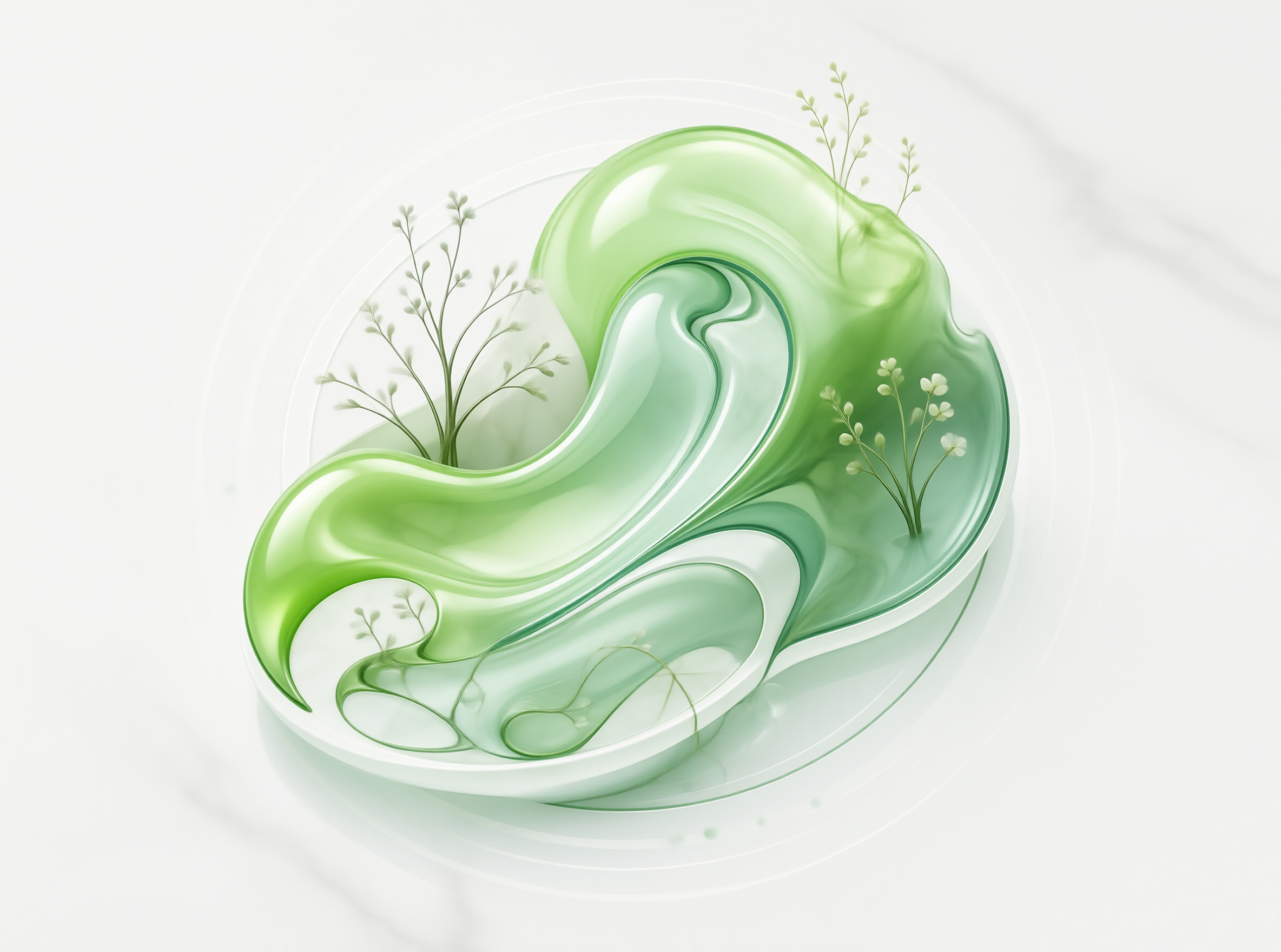 Surreal Green Sculpture