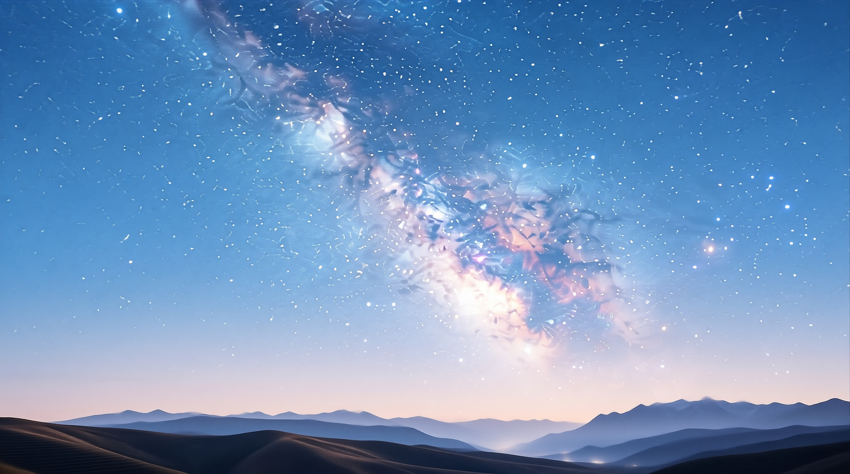 Milky Way Over Desert Dunes