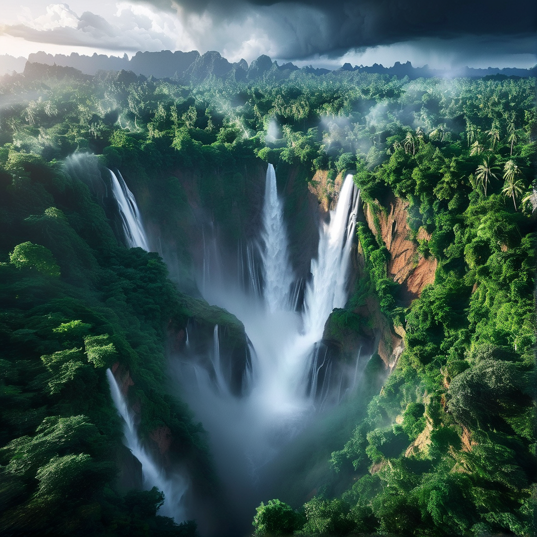 Mystical Jungle Waterfall