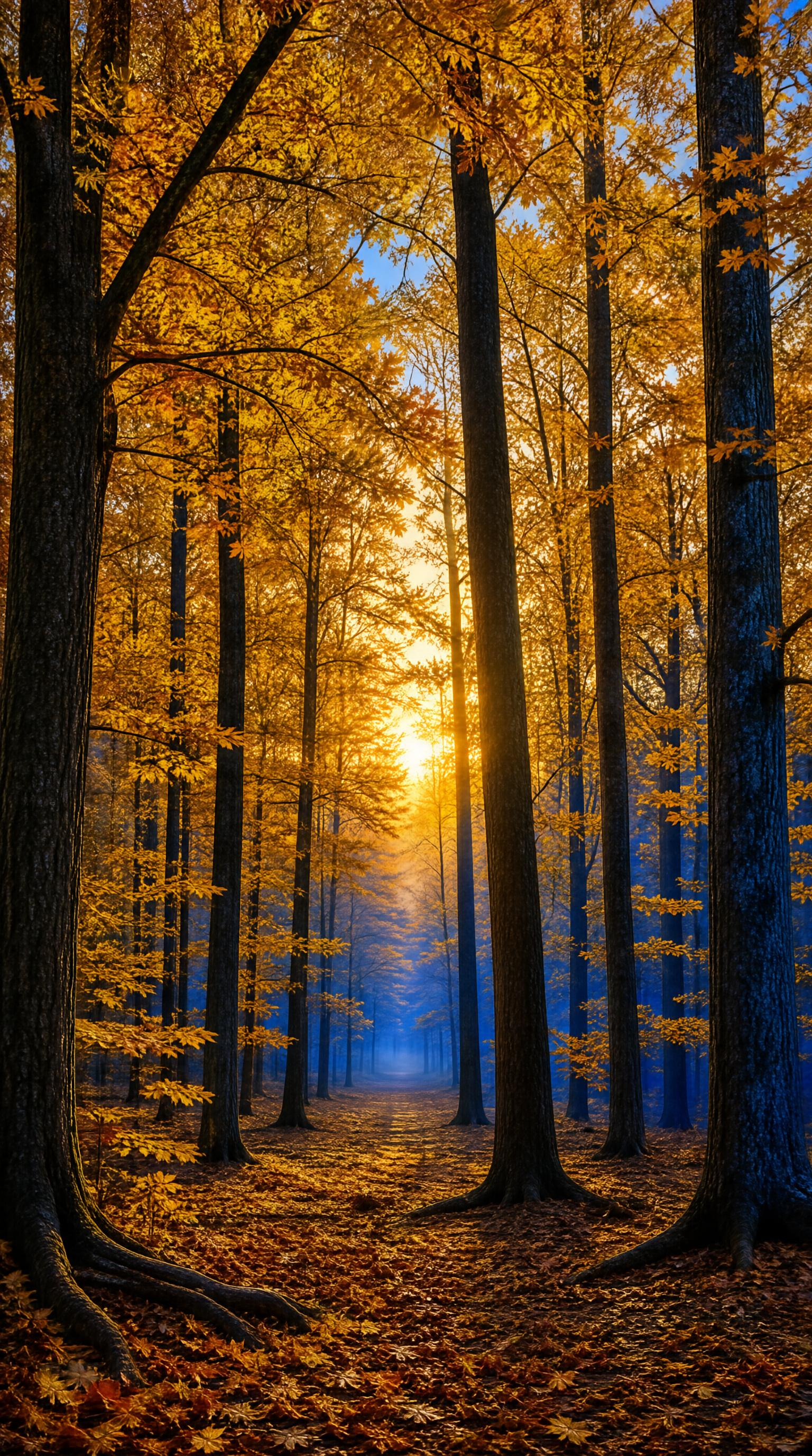 Autumn Forest Sunrise