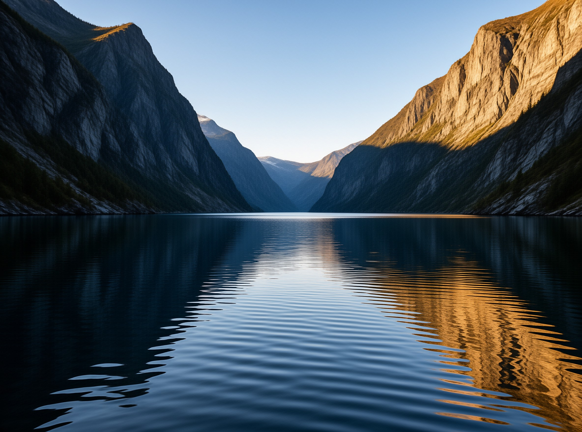 Golden Hour Alpine Lake
