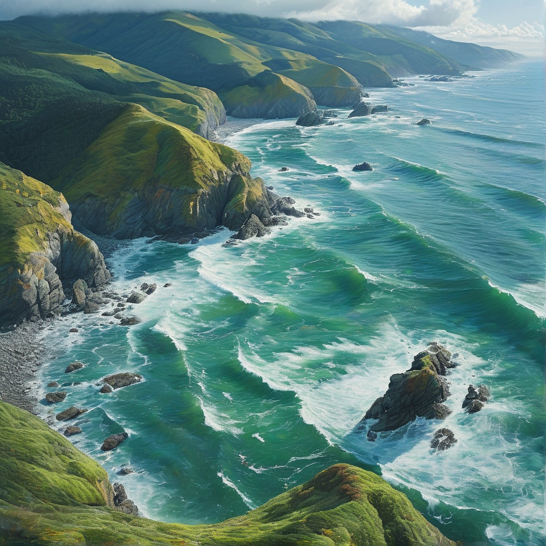 Emerald Coastal Scenery