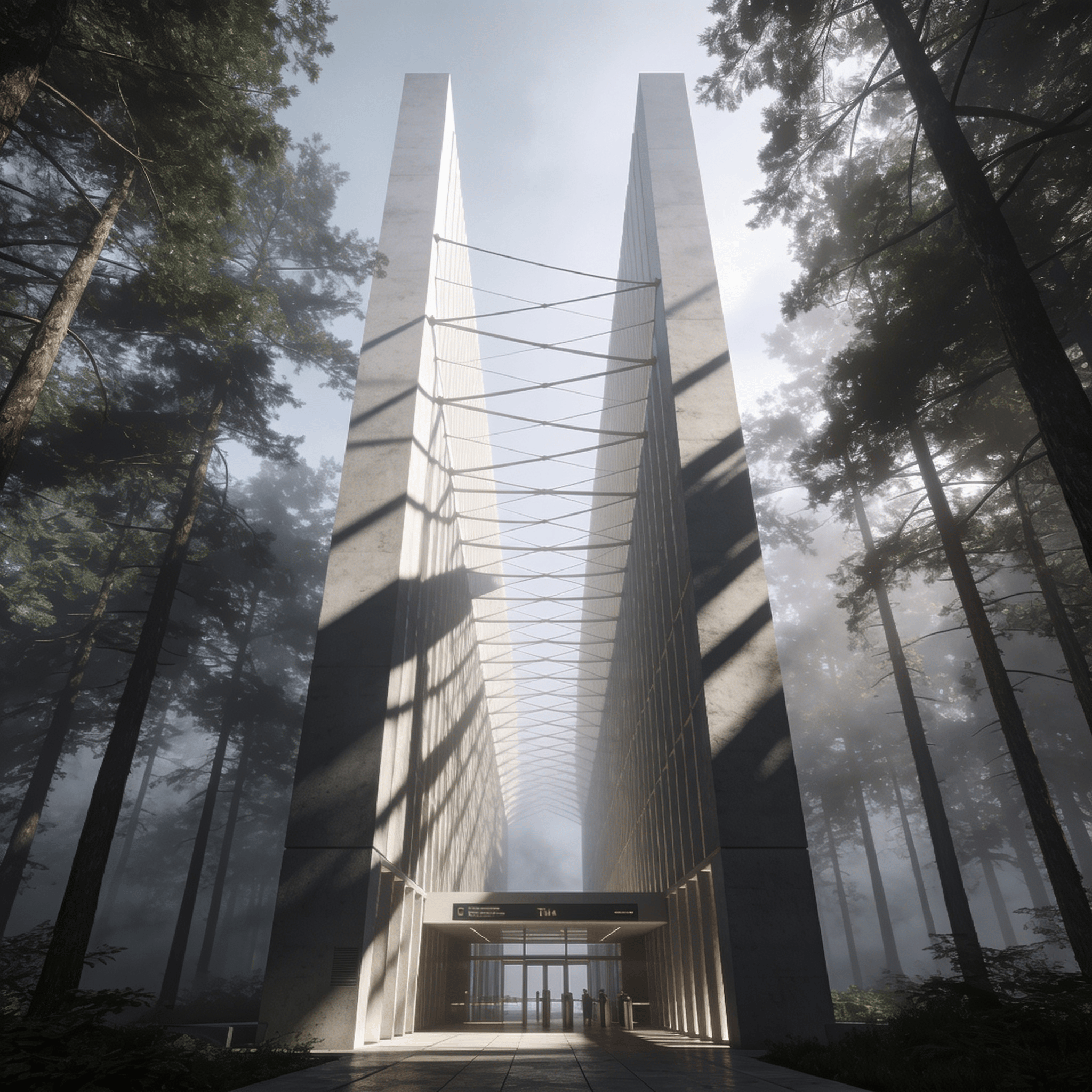 Terminal with Tensile Structure — Misty Forest