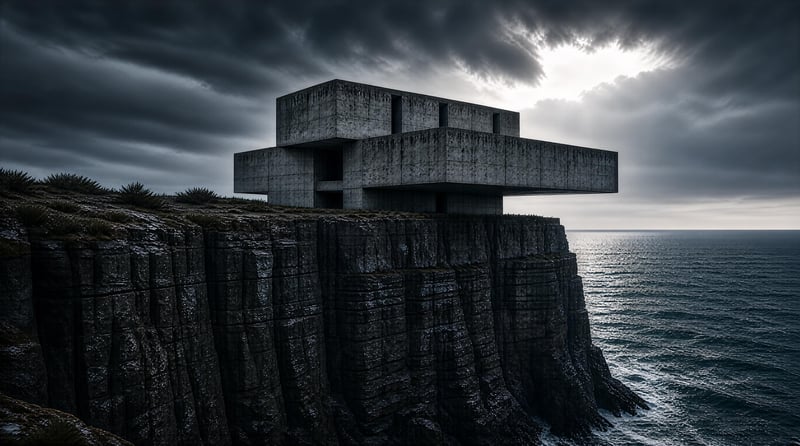 Cliffside Concrete Structure