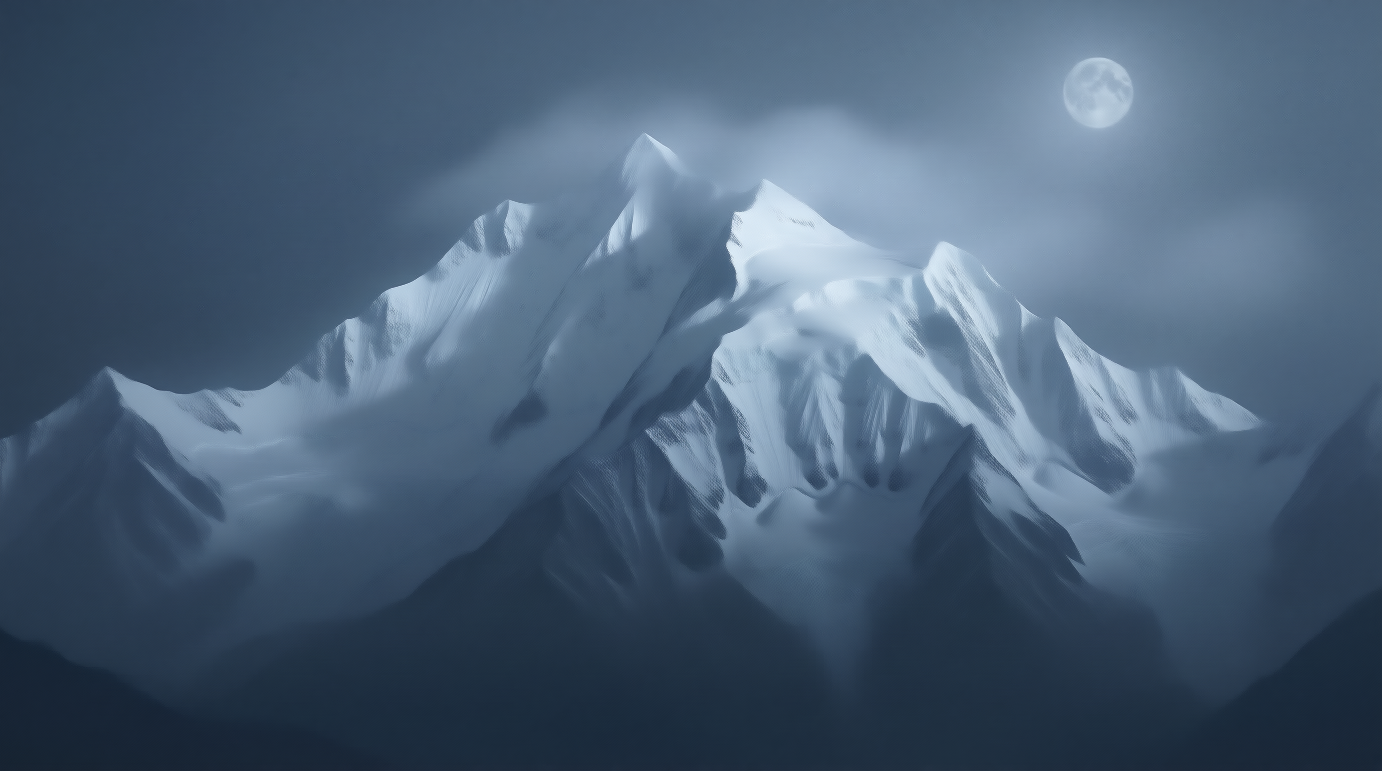Ethereal Mountain Night