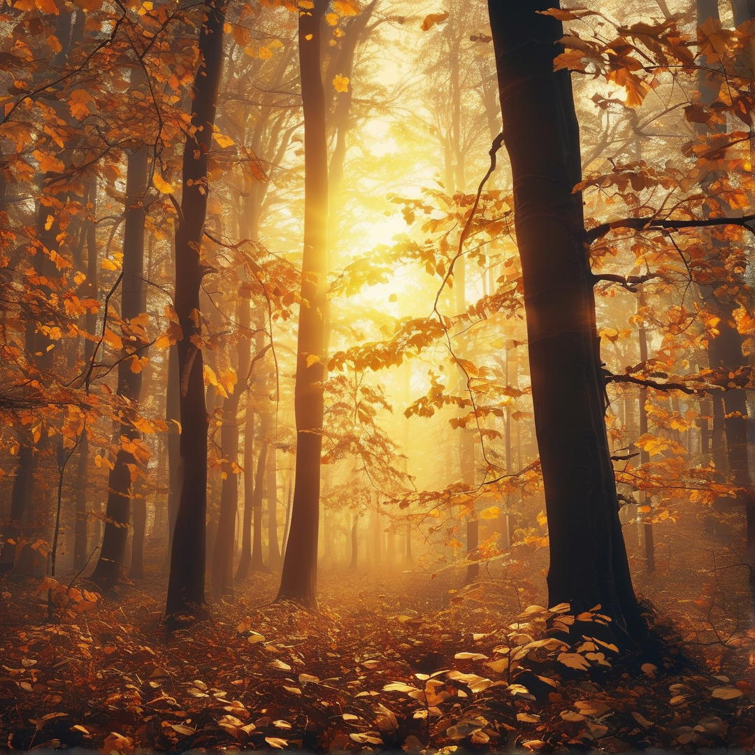 Golden Autumn Forest