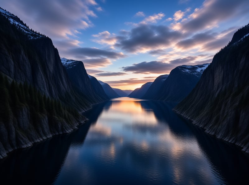 Fjord at Golden Hour