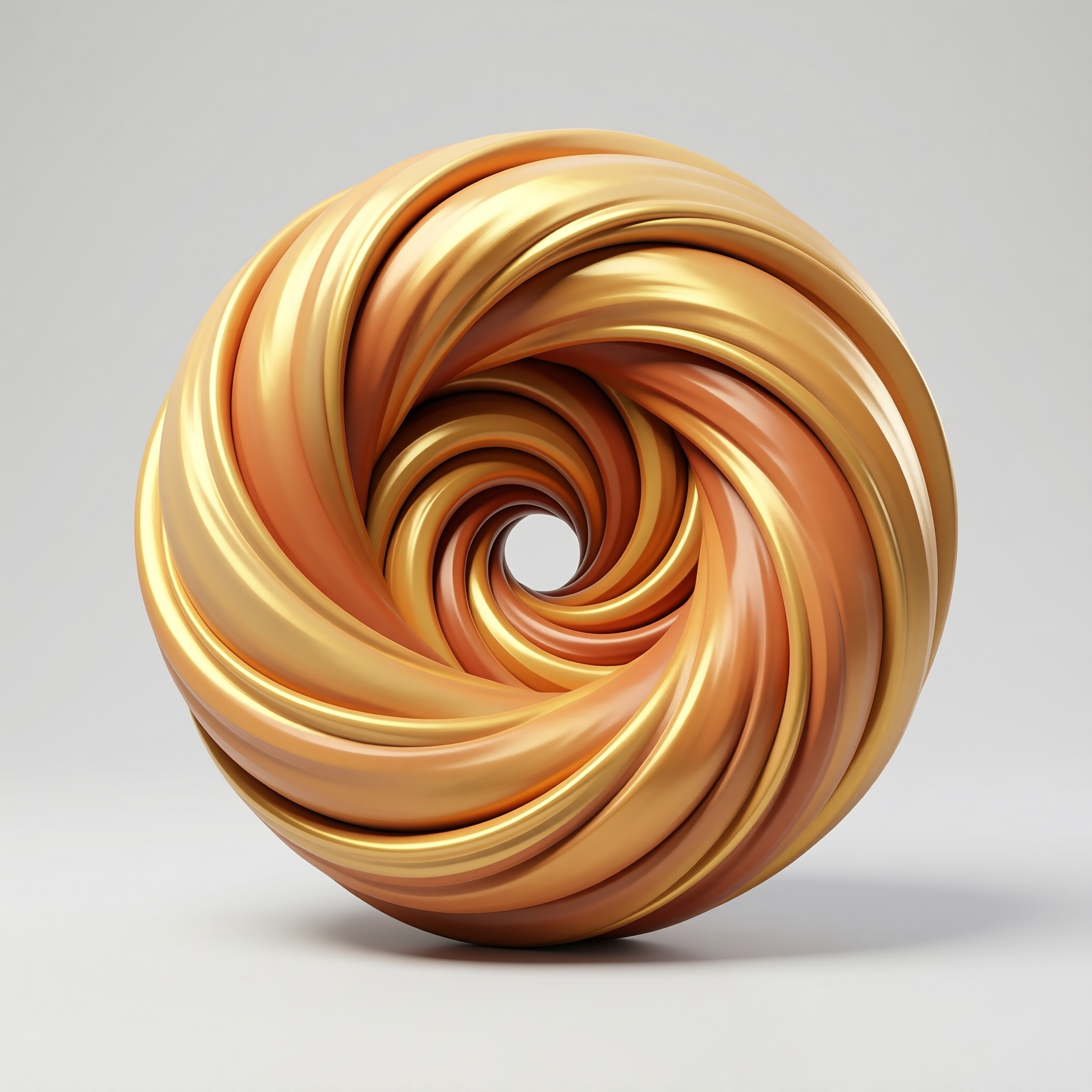 Golden Spiral Abstract Object
