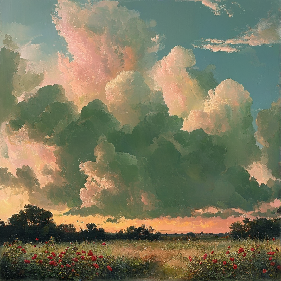 Painted Landscape Scene