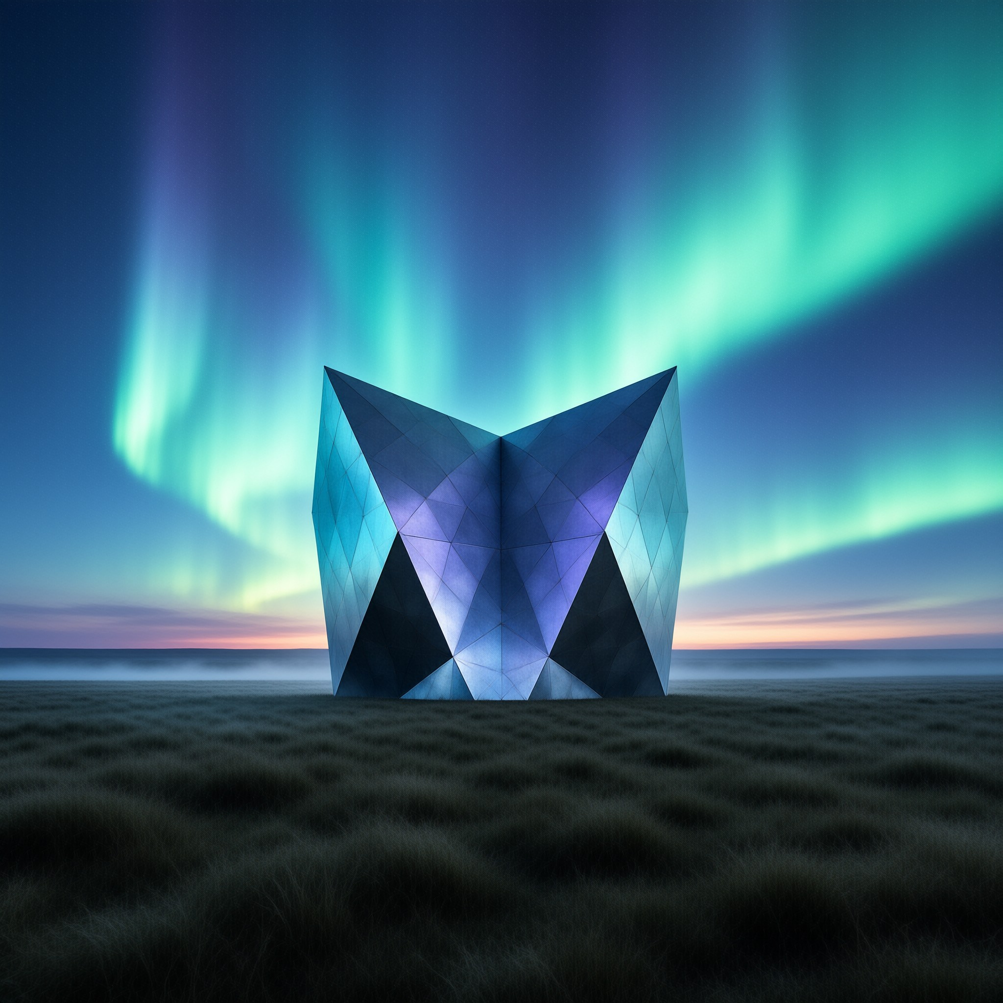 Geometric Monolith in Aurora