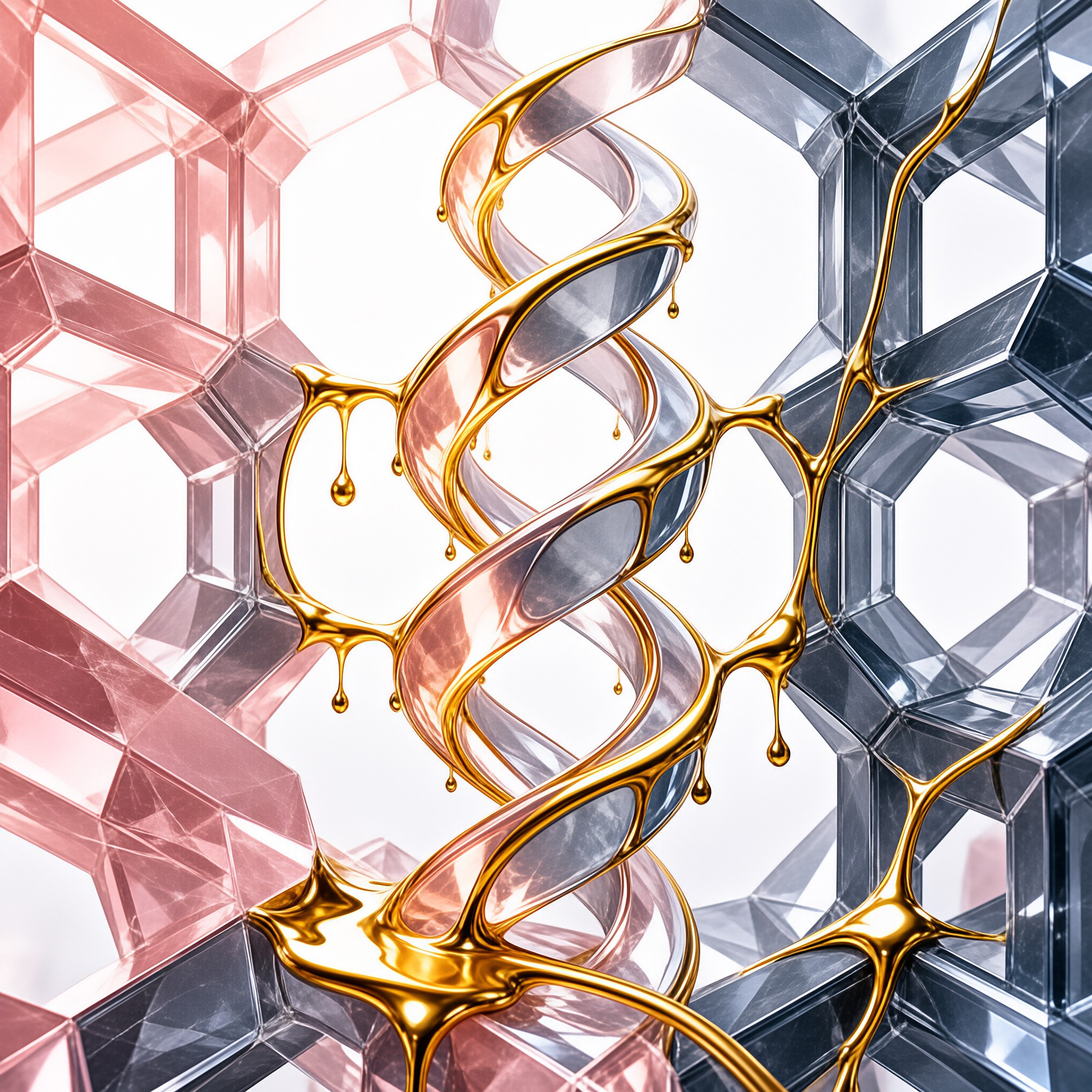 Gold Helix and Honeycomb