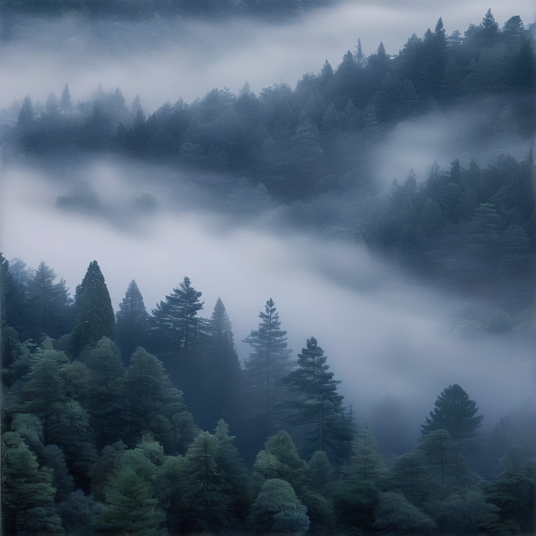 Misty Forest Landscape