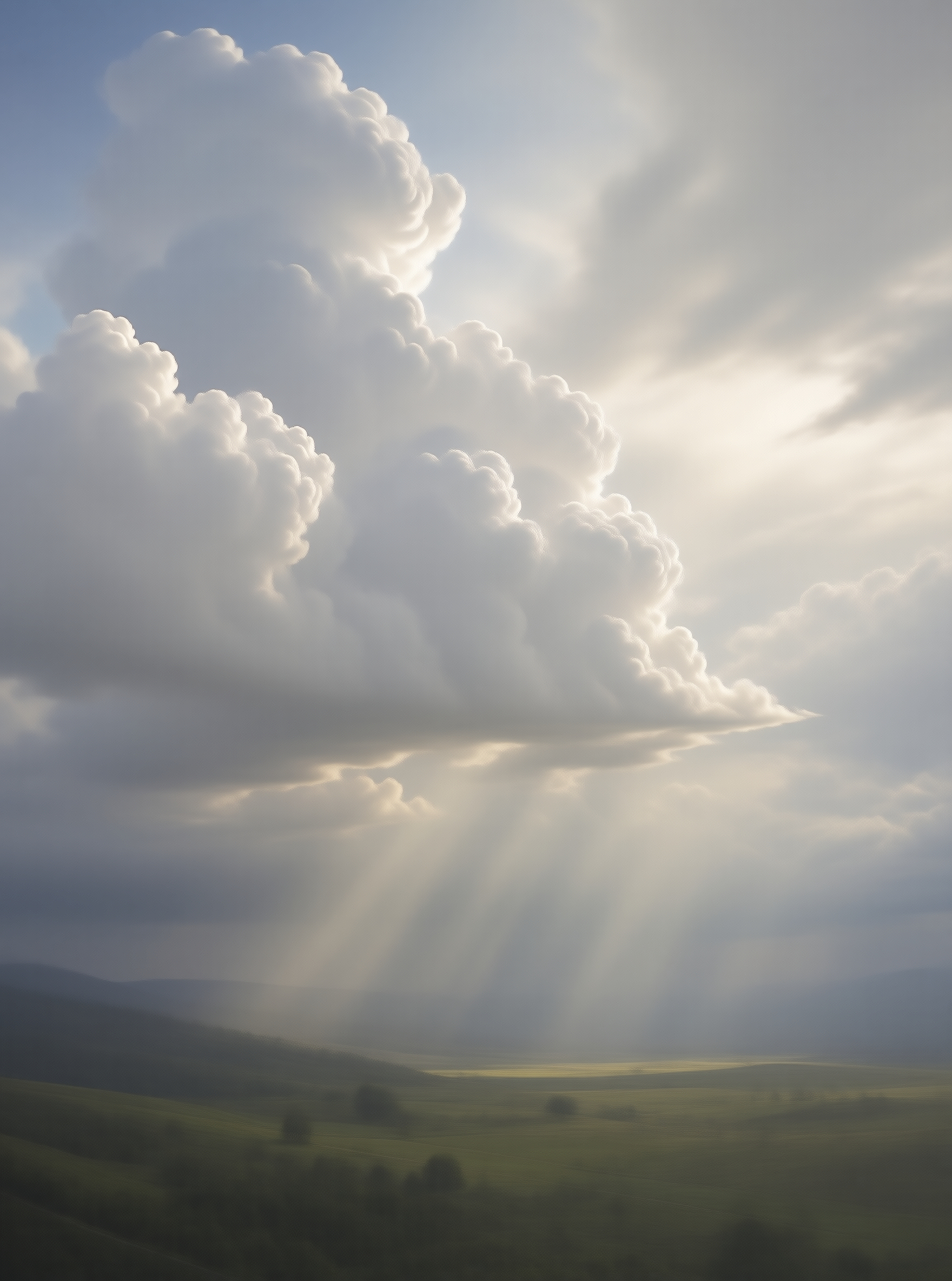Sunbeams Through Clouds