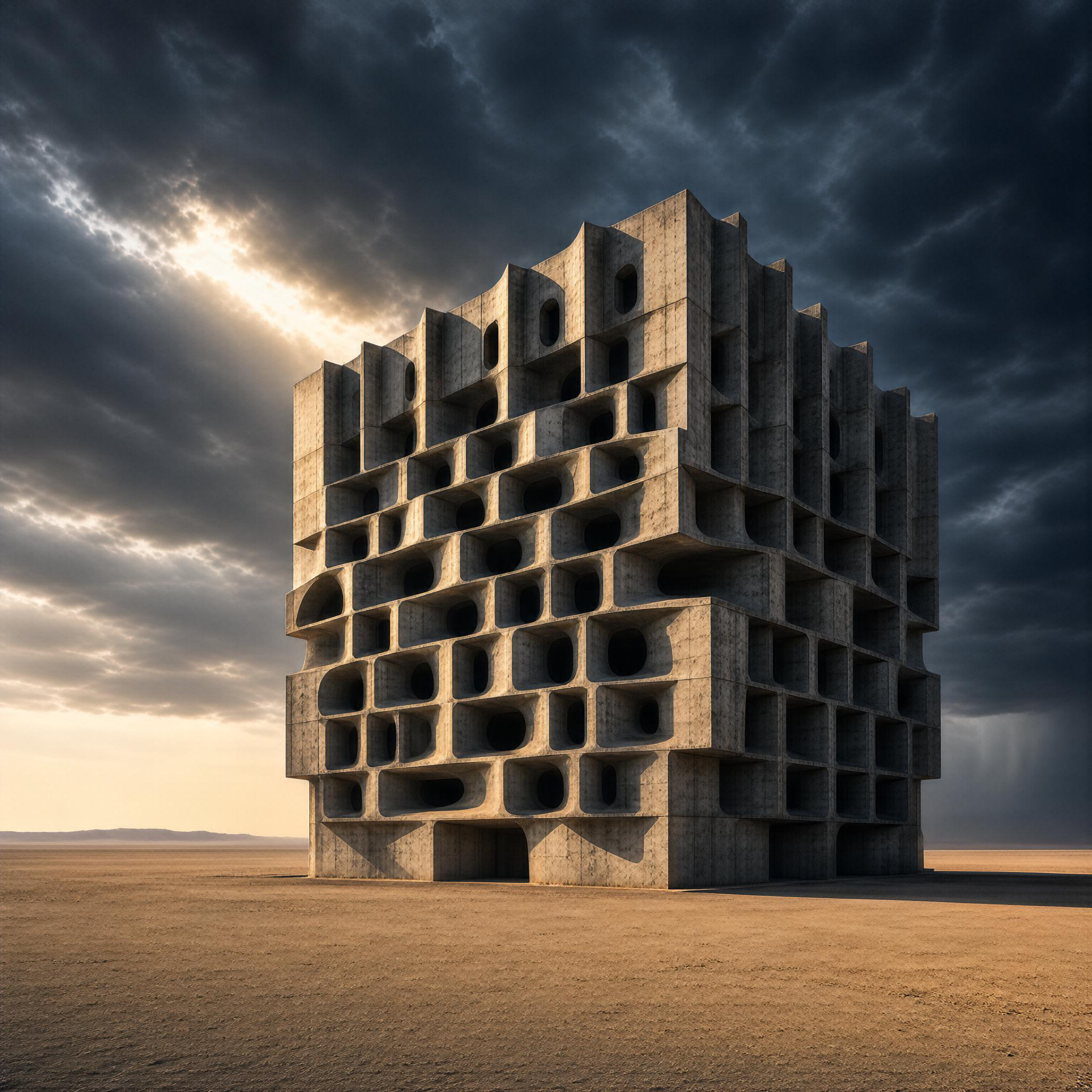 Concrete Structure in Desert