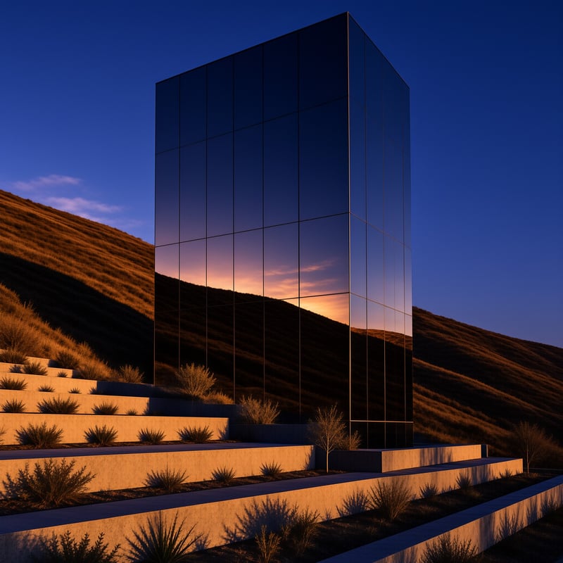 Glass Tower at Dusk