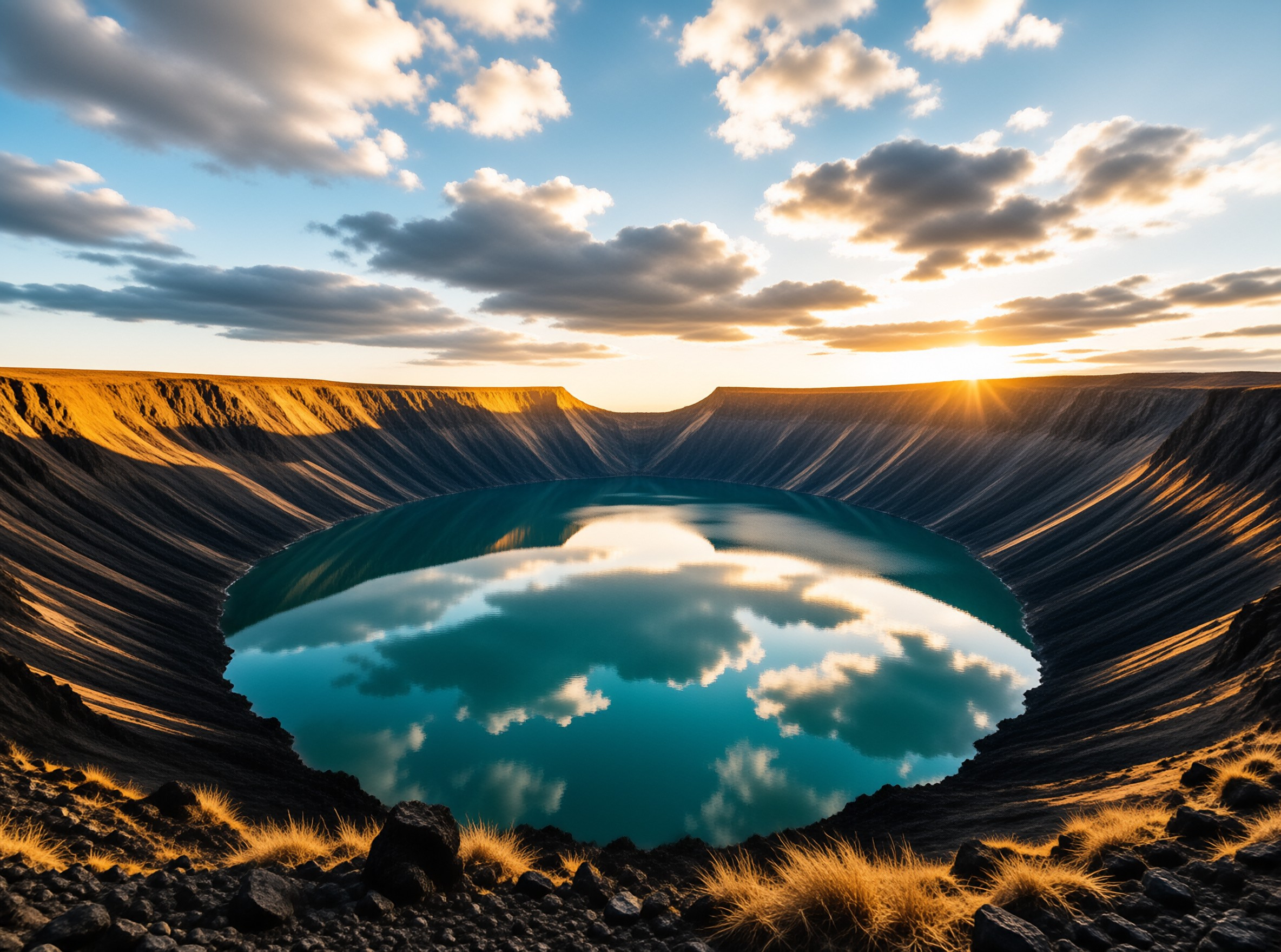 Crater Lake at Sunset