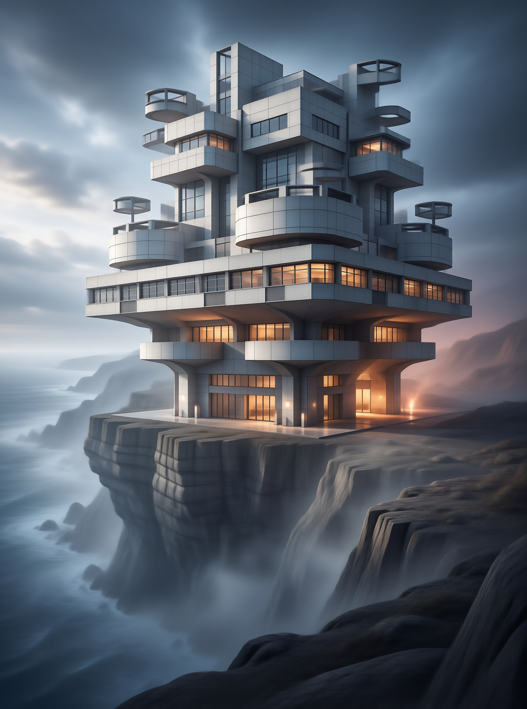 Modern Cliffside Architecture