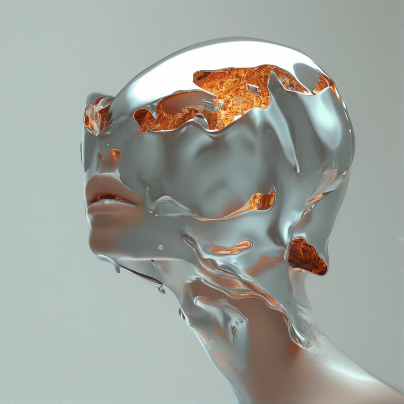 Melting Silver Head Profile