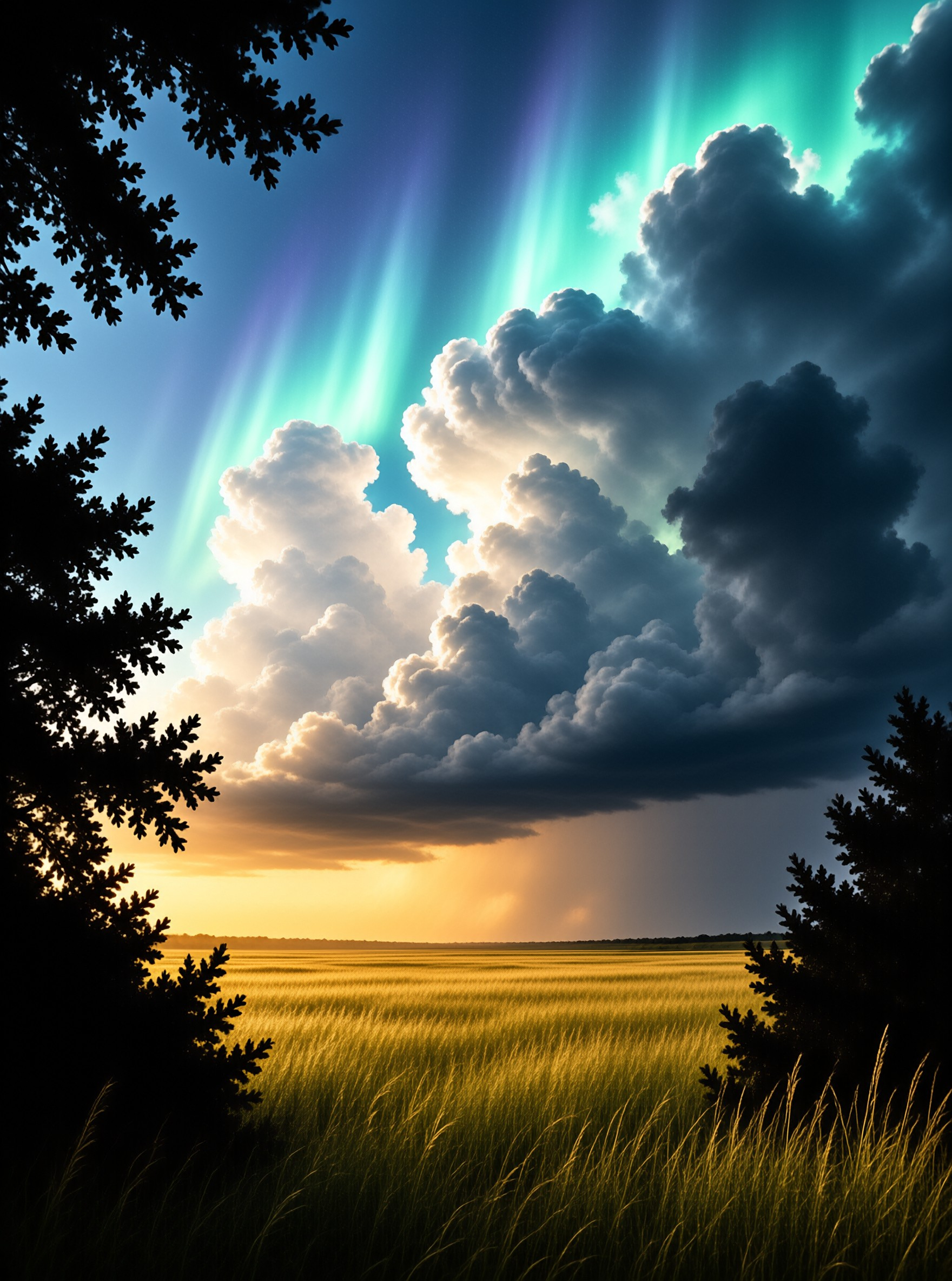 Dramatic Landscape at Sunset