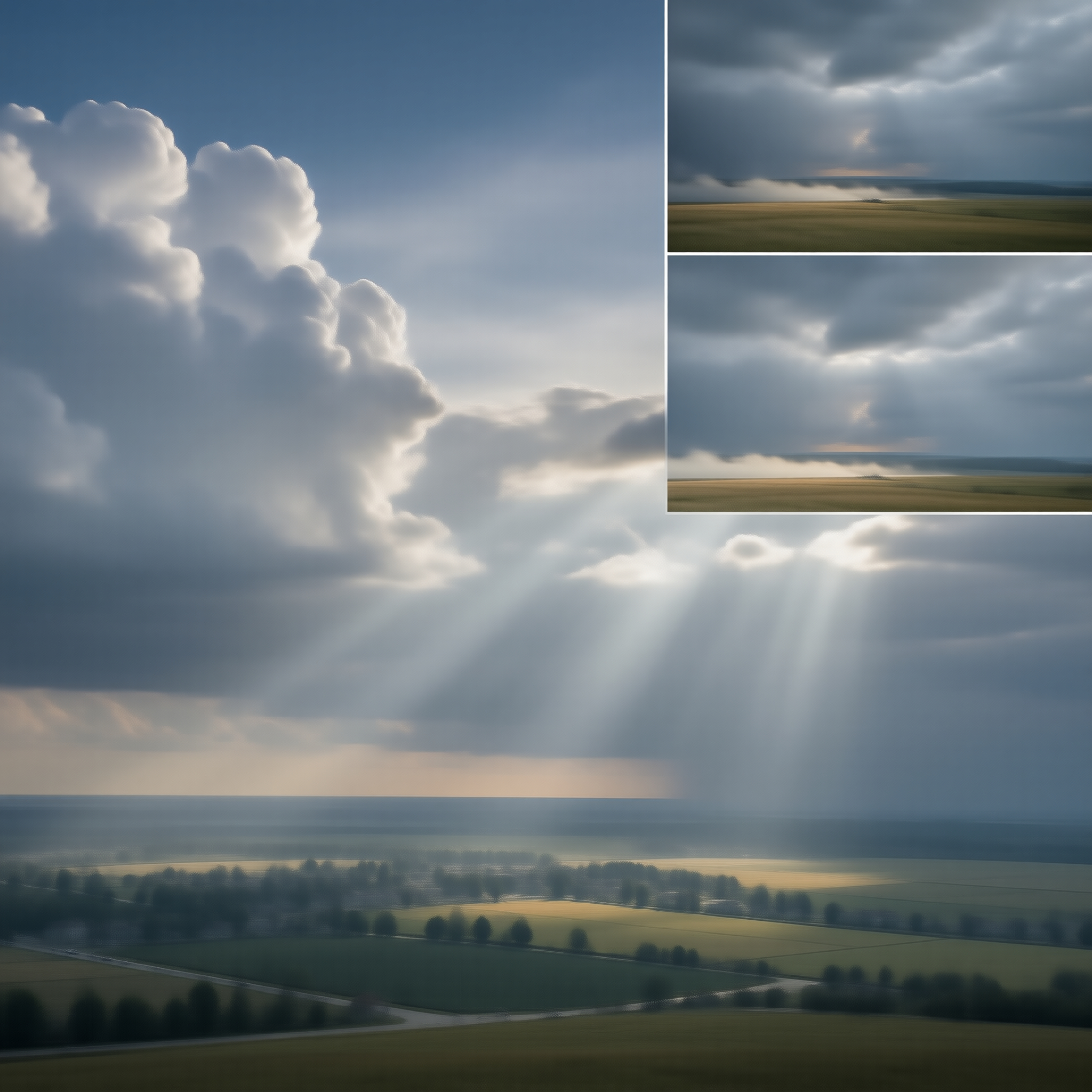 Dramatic Sky and Sunbeams