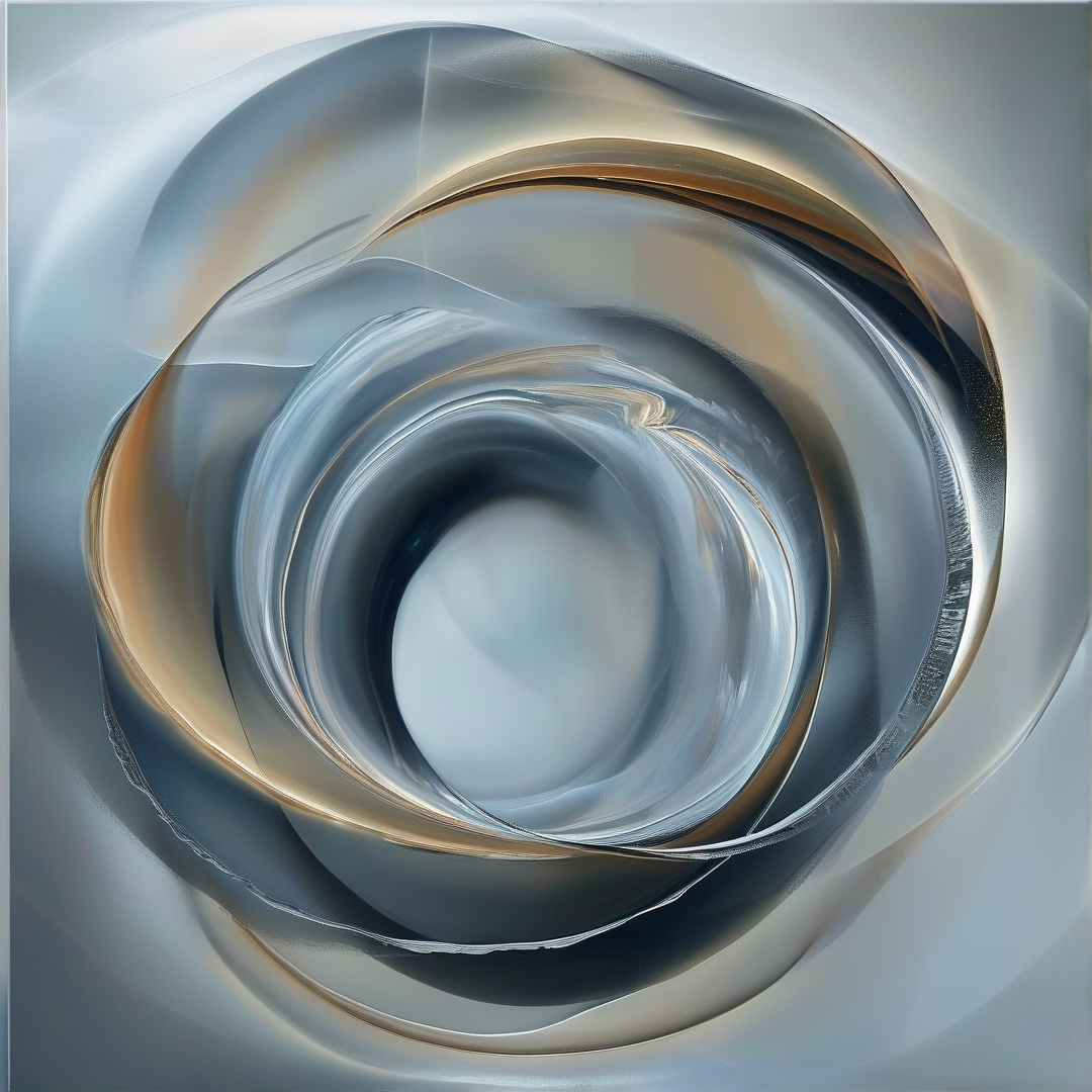 Abstract Metallic Swirl