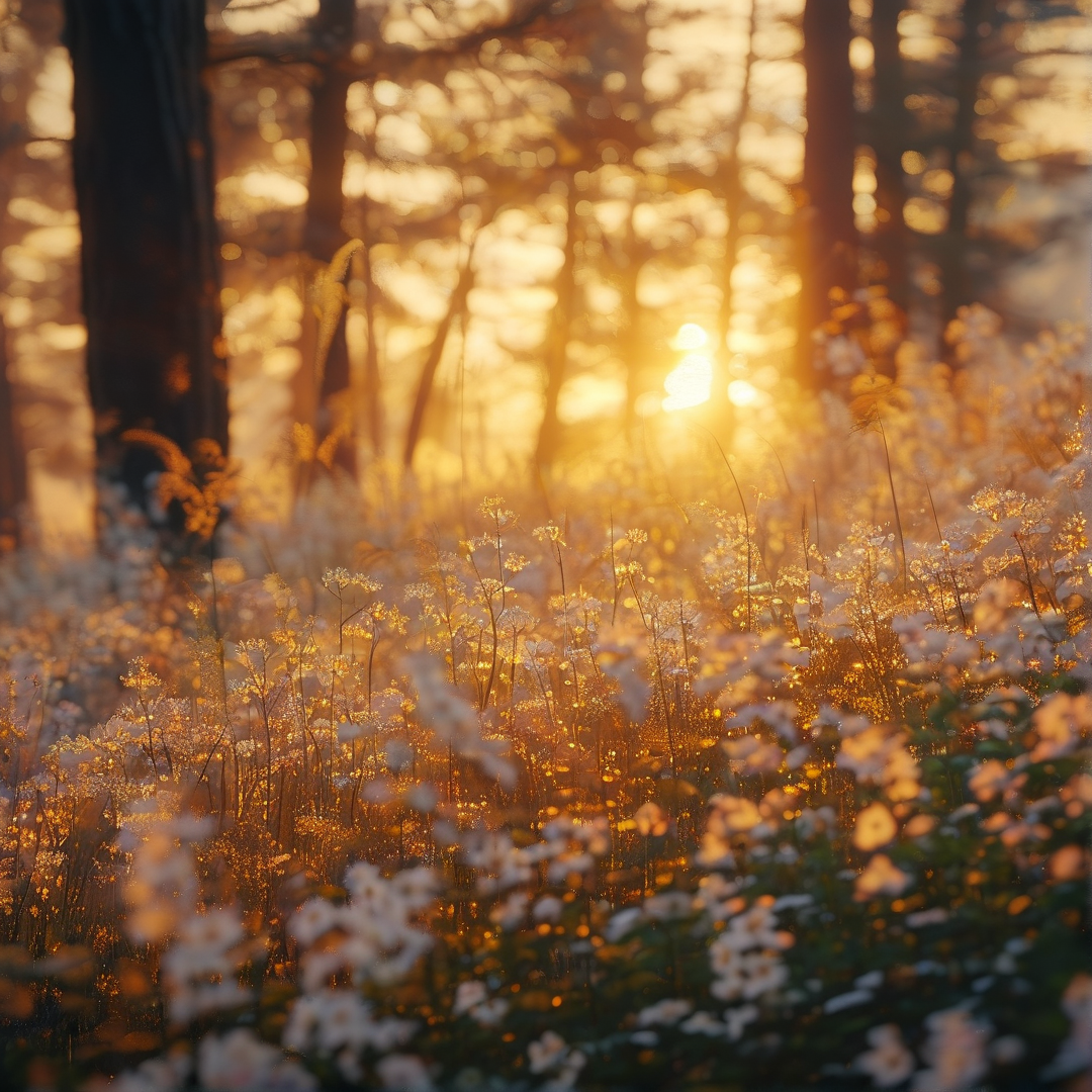 Sunlit Forest Floor