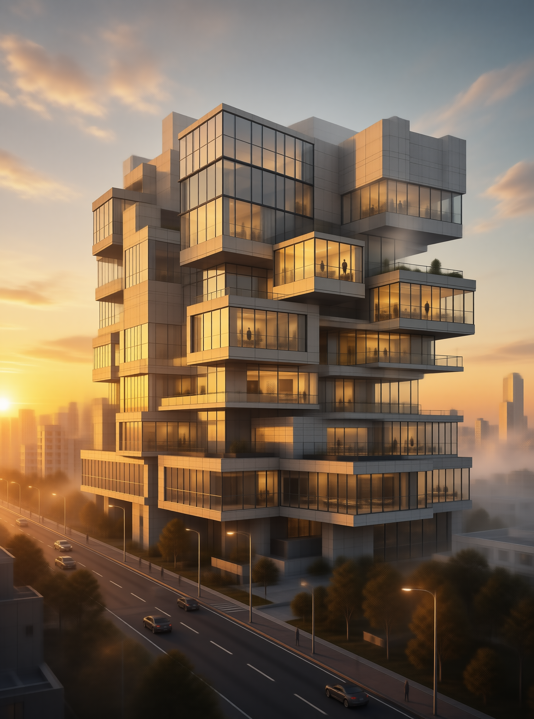 Contemporary Stacked Architecture