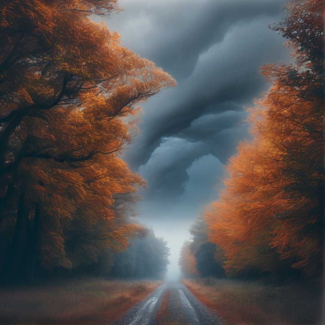 Mysterious Autumn Path